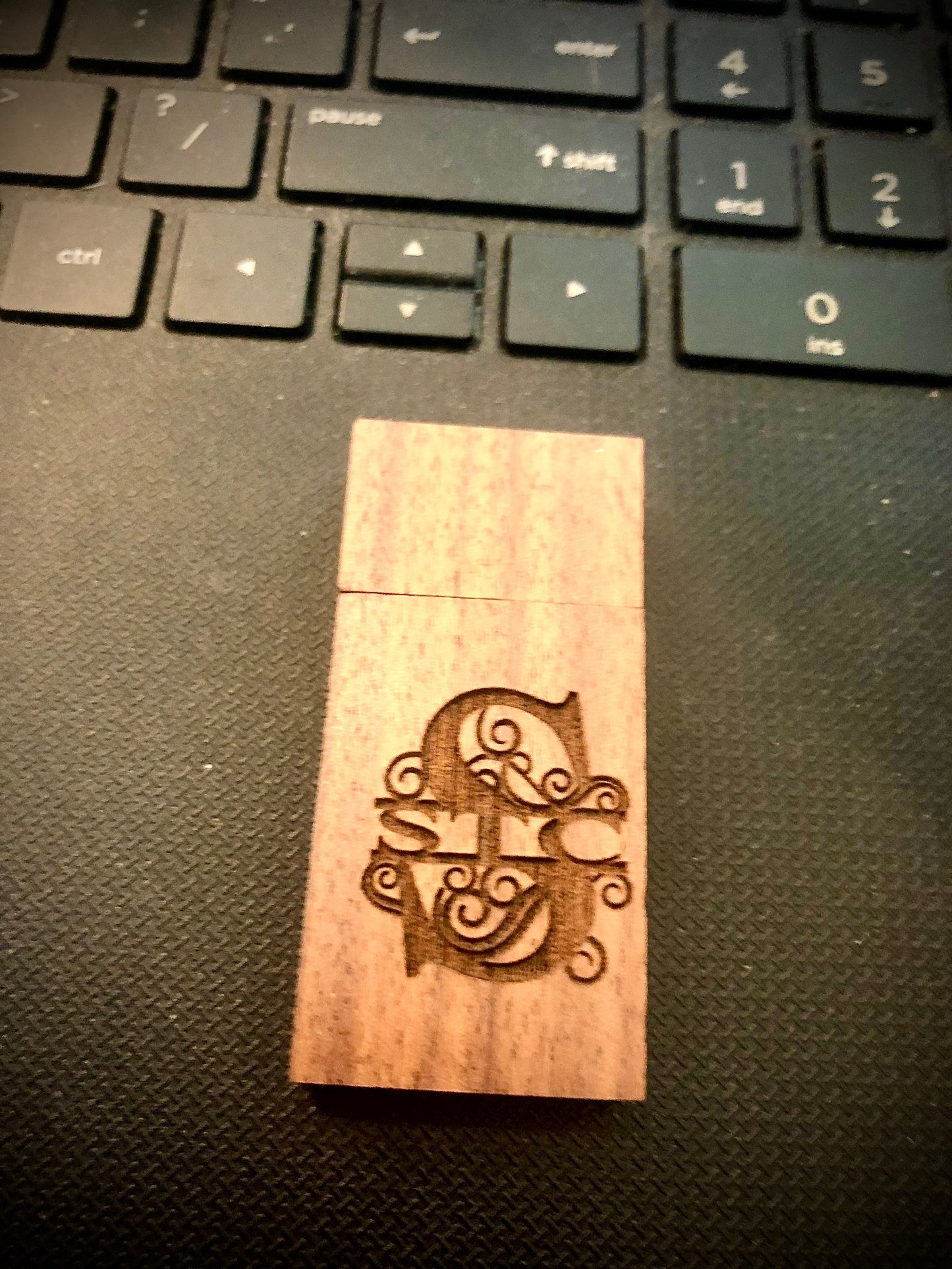 Custom Engraved Wood Thumb Drive | 4GB USB Flash Drive | Personalized Tech Gift
