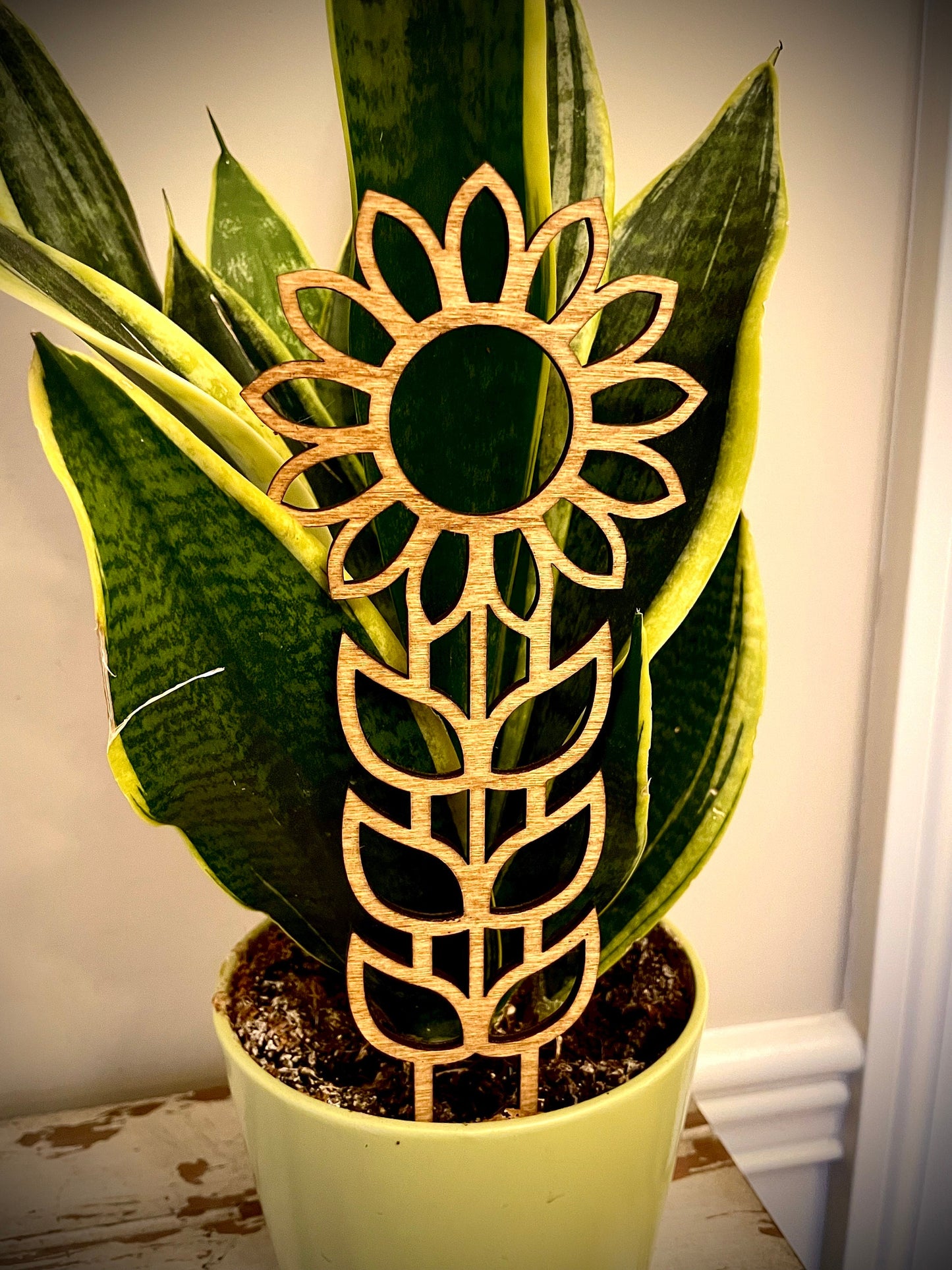 Boho Indoor Plant Trellis | Flower | Multiple Sizes & Finishes | Style H