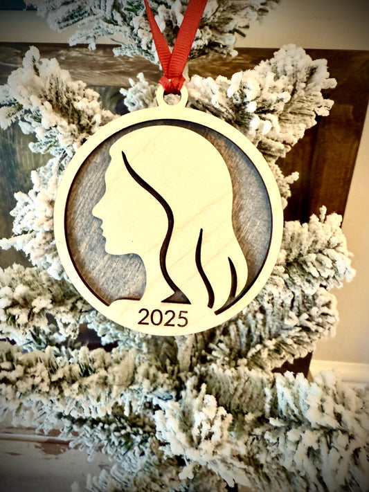 Virgo Zodiac Sign Personalized 2-Layer Wood Christmas Ornament & Gift Tag | Multiple Finishes | Astrology Gift