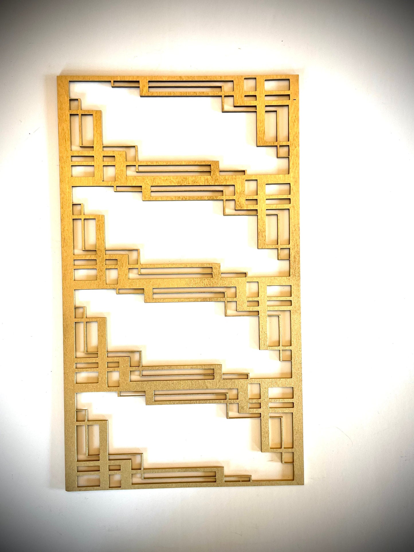 Art Deco Geometry Wood Wall Art | 3-Panel Set | Multiple Sizes & Finishes | Style Z