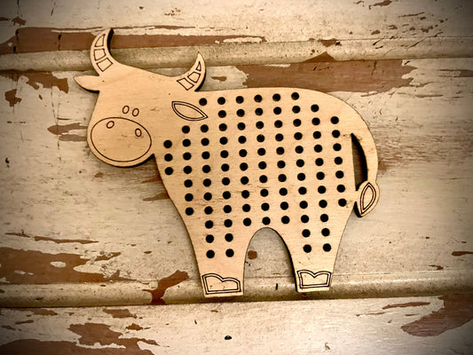 Cross Stitch Cow Wood Blanks | Assorted Quantities