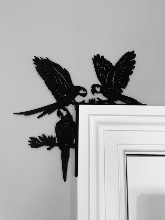 Parrot Wood Window & Door Corner Accent & Trim | Set of 2 | Multiple Sizes & Finishes | Style 04