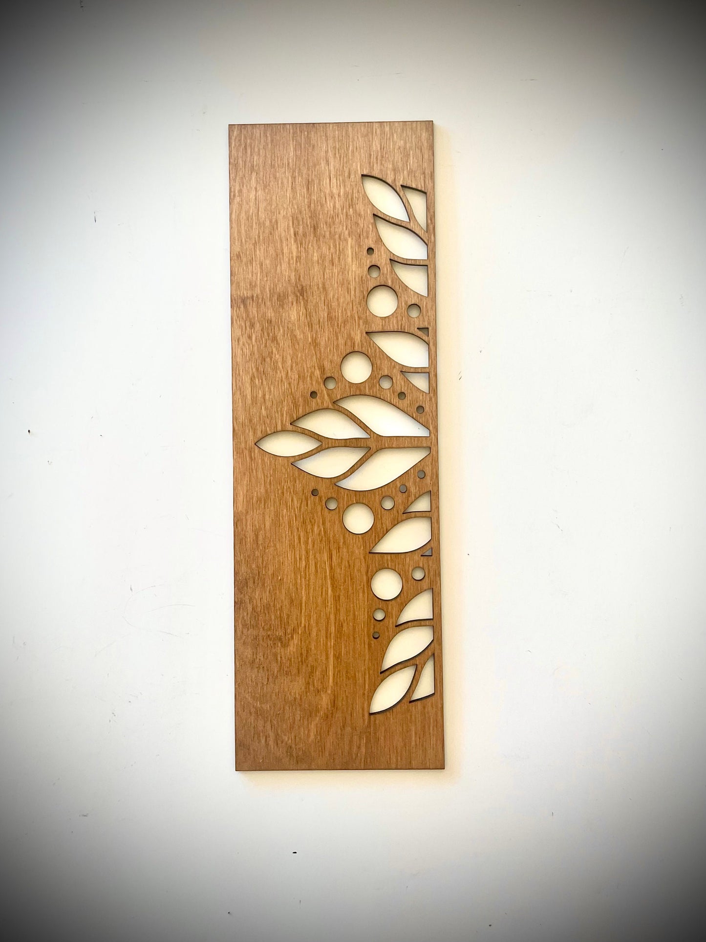 Boho Modern Leaf Mandala Wood Wall Art | 3-Panel Set | Multiple Finishes