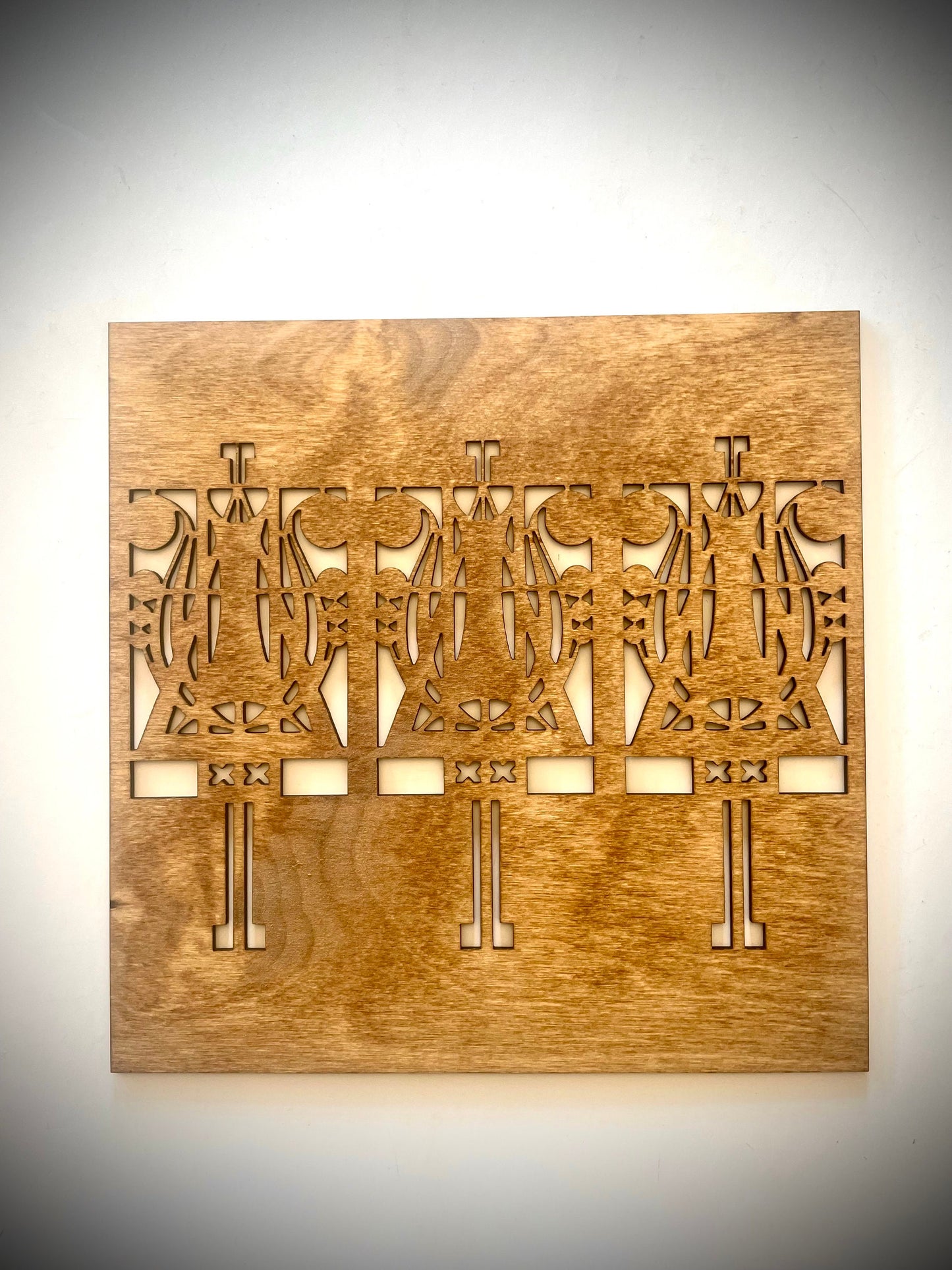 Art Deco Geometry Wood Wall Art | 3-Panel Set | Multiple Sizes & Finishes | Style L