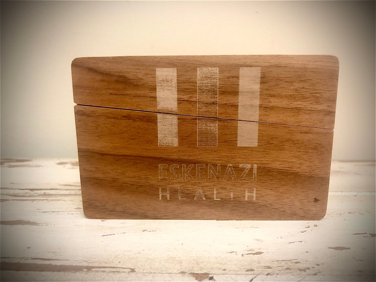 Custom Monogram or Logo Wood Business Card Case | Horizontal Orientation