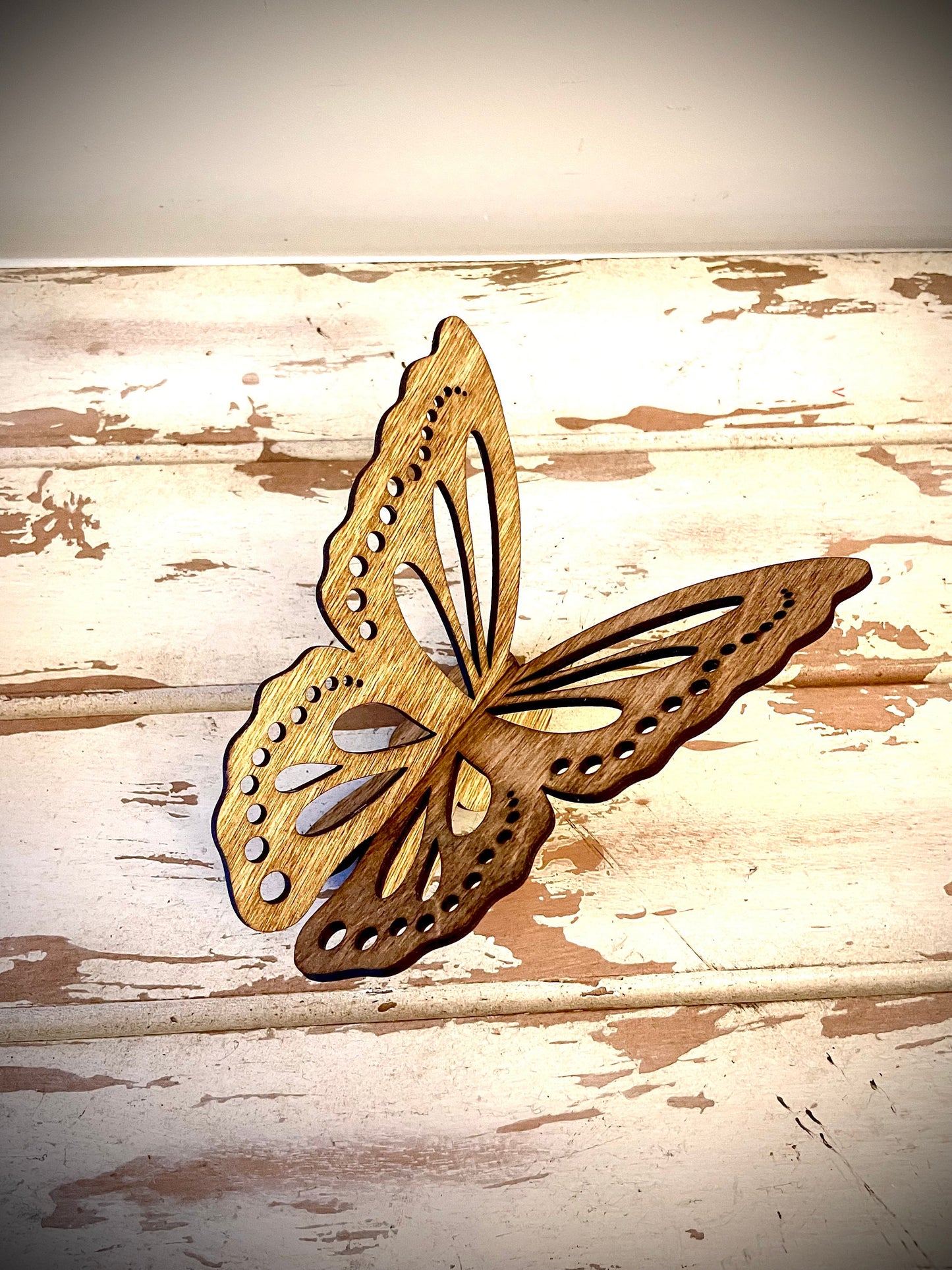 3D Butterfly Wood Tabletop Decor | Wedding Centerpiece | 5 Sizes, 12 Finishes