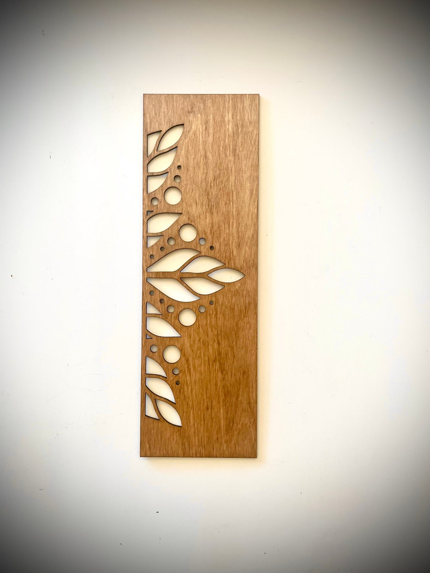 Boho Modern Leaf Mandala Wood Wall Art | 3-Panel Set | Multiple Finishes