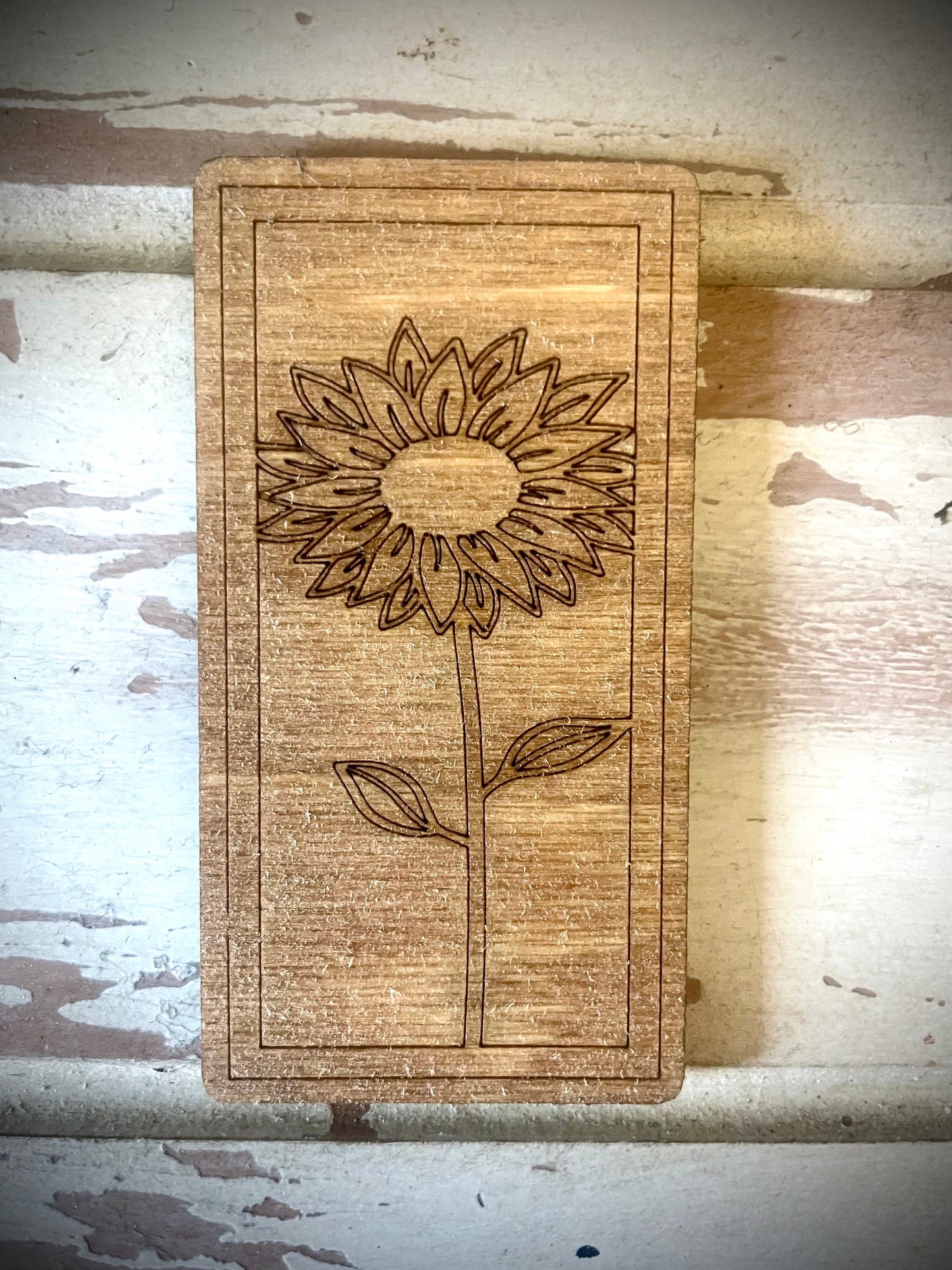 Sunflower Mandala Wood Magnet Set | 3-Panel Set | 12 Finishes