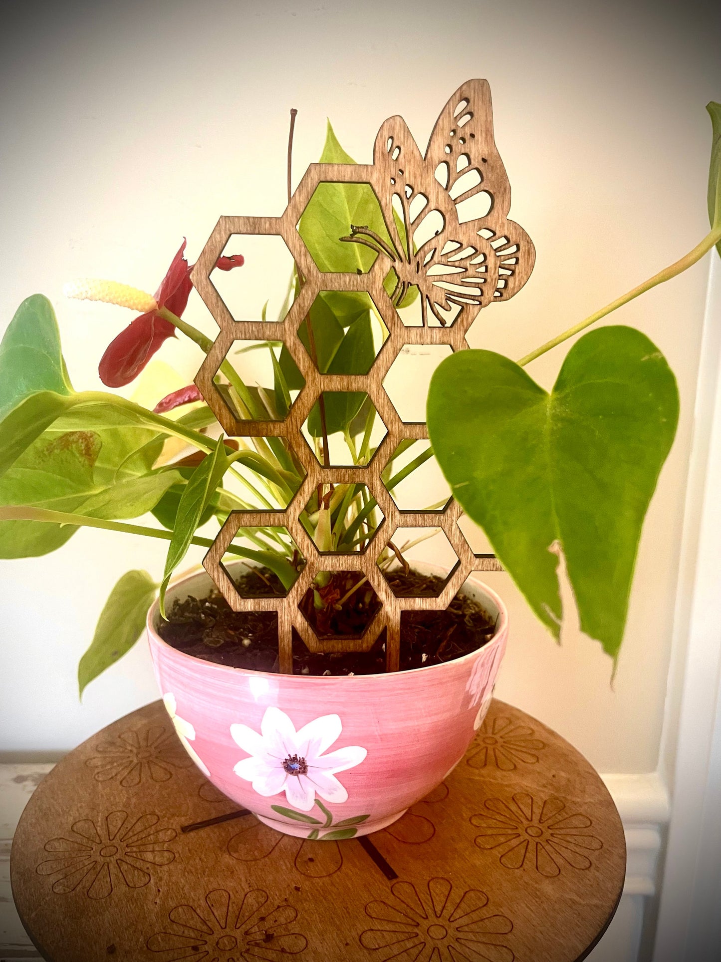 Boho Indoor Plant Trellis | Butterfly | Multiple Sizes & Finishes