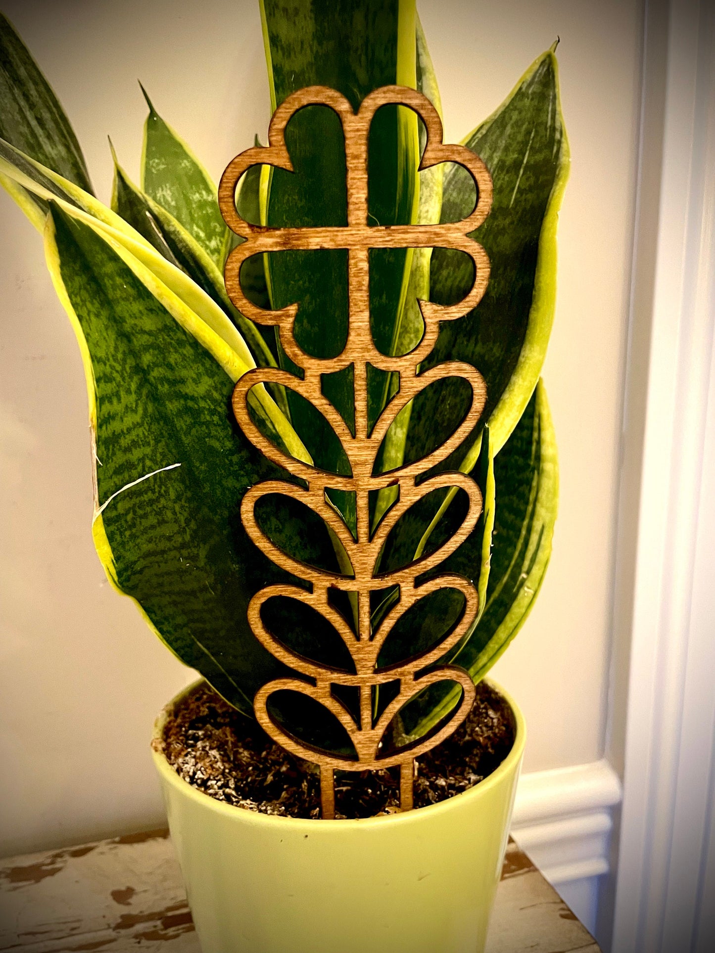 Boho Indoor Plant Trellis | Flower | Multiple Sizes & Finishes | Style D