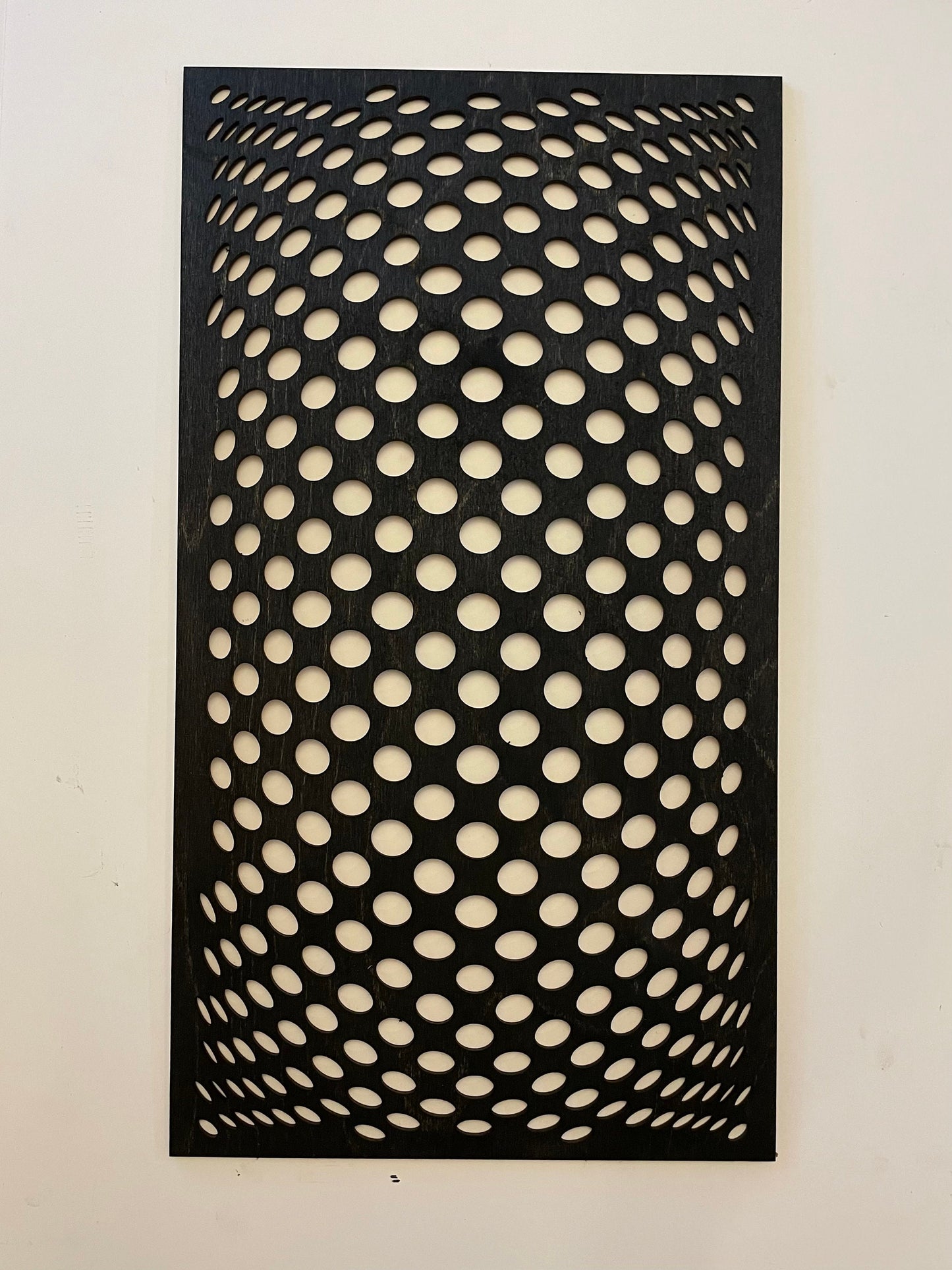 Optical Illusion Geometric Wood Wall Art | 3-Panel Set | Multiple Sizes & Finishes | Style C