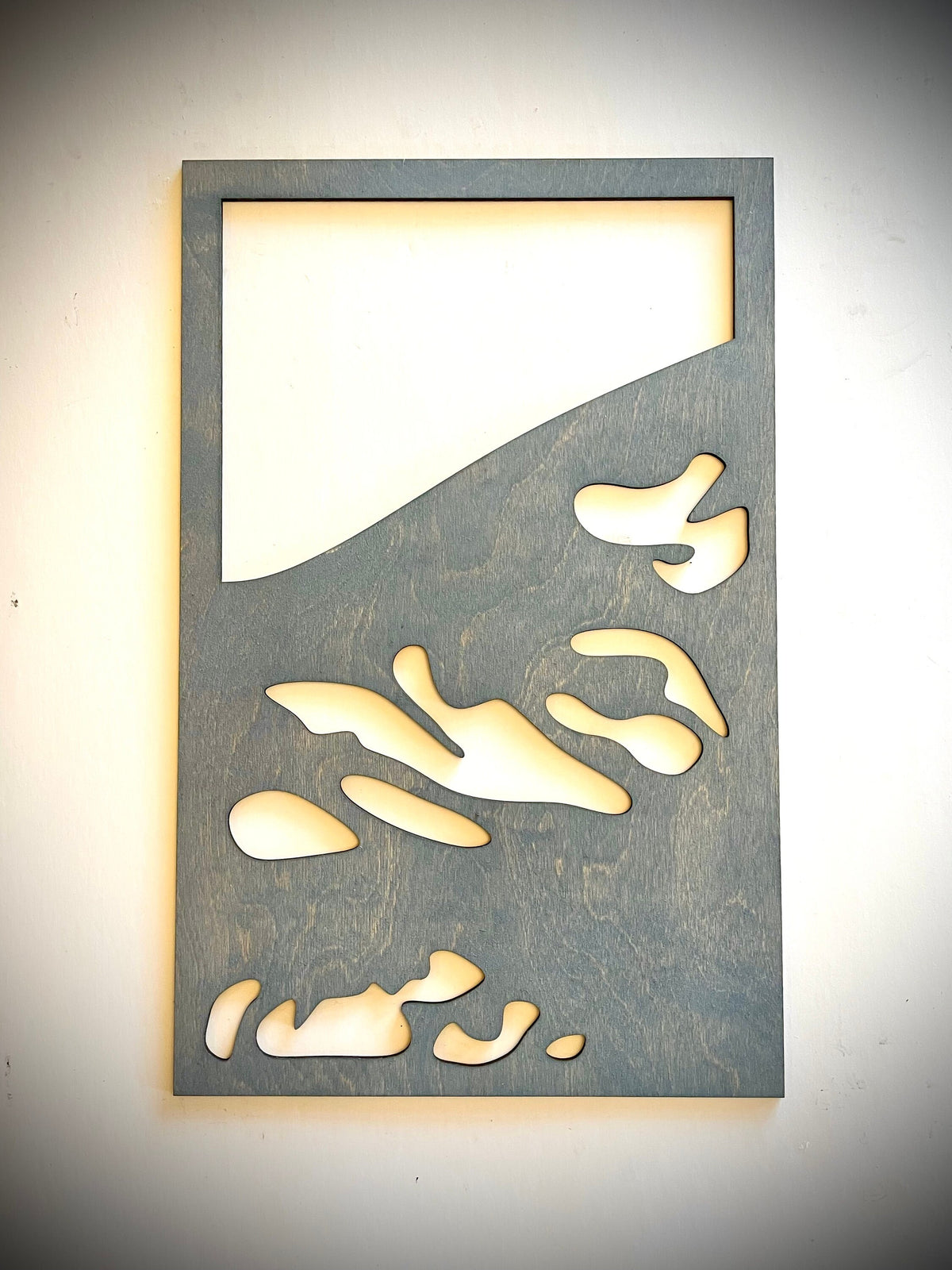 Surf's Up Wave Wood Wall Art | 3-Panel Set | Multiple Sizes & Finishes | Beach Decor