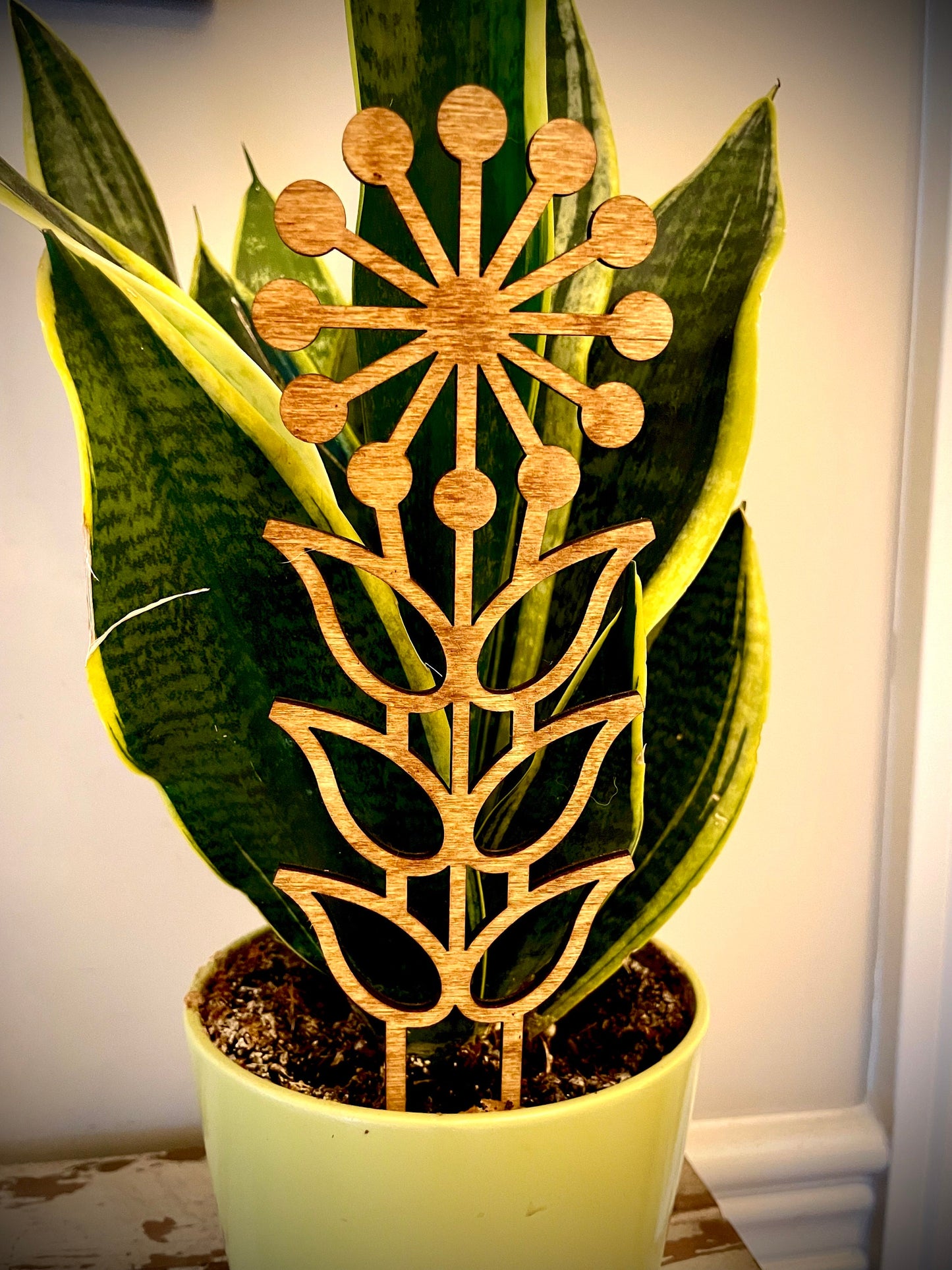 Boho Indoor Plant Trellis | Flower | Multiple Sizes & Finishes | Style B