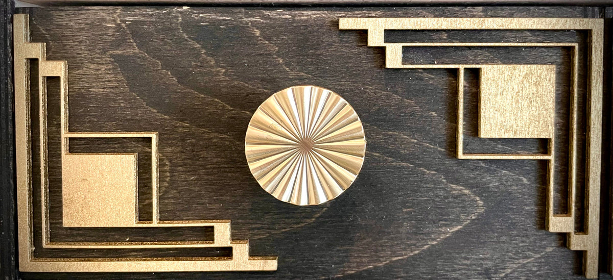 Art Deco Wood Corner Accent & Trim | Set of 2 | Multiple Sizes & Finishes | Style F