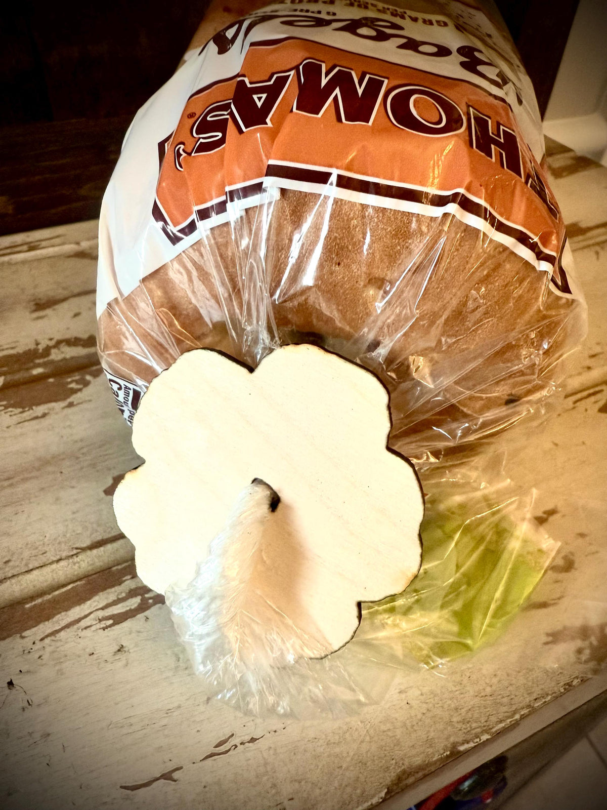 Cute Flower Wood Bread Bag Tie | Unique Gift Idea