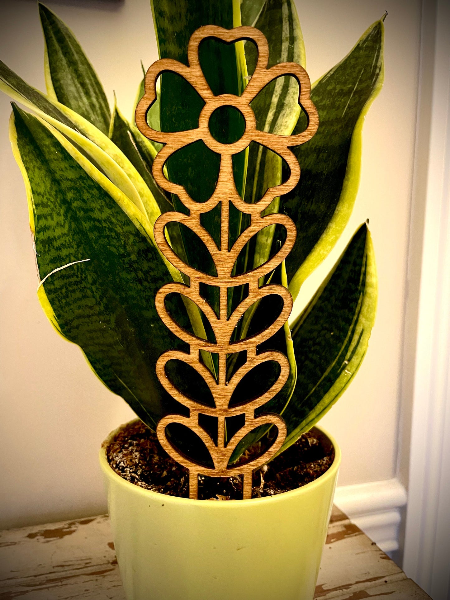 Boho Indoor Plant Trellis | Flower | Multiple Sizes & Finishes | Style I
