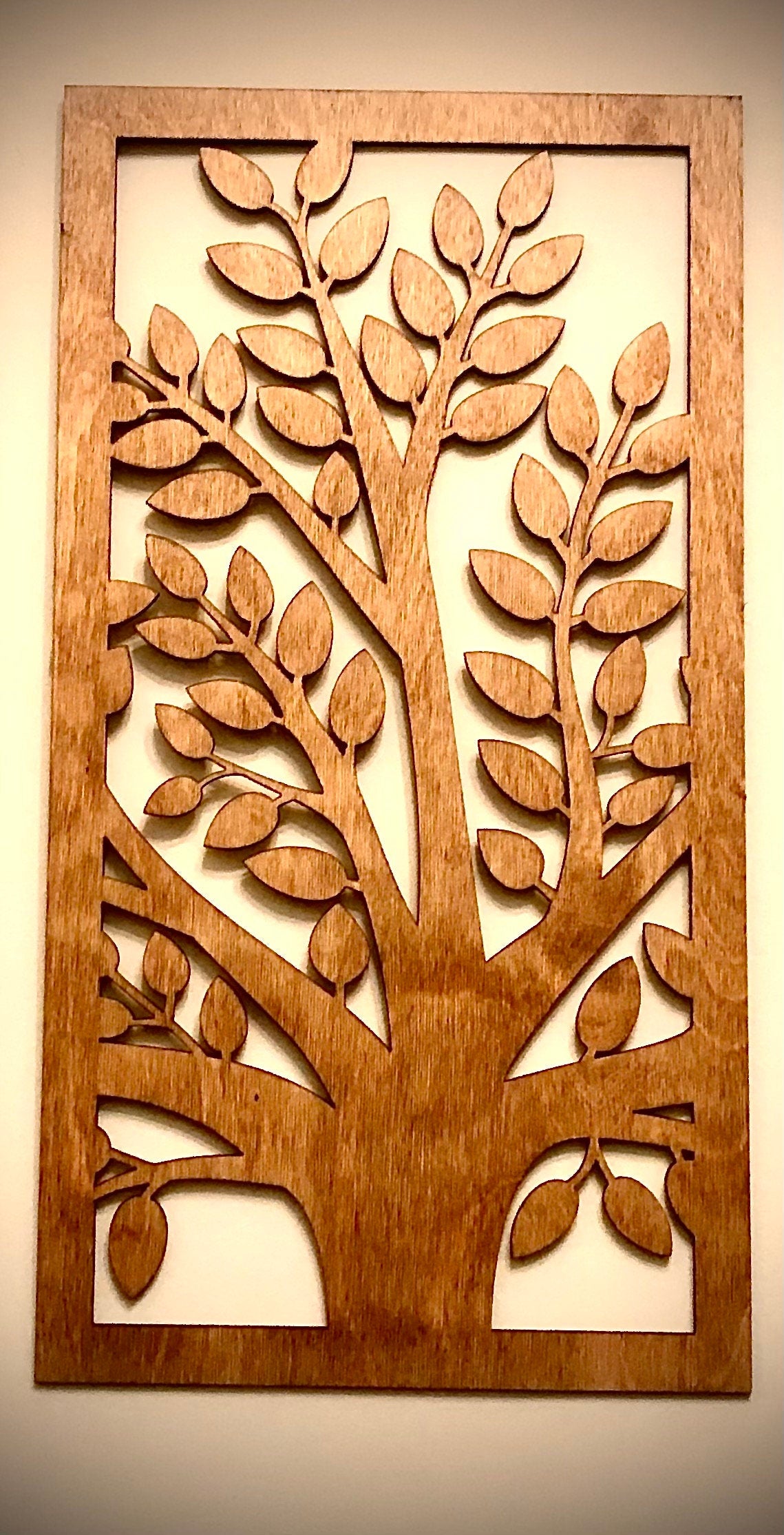 Boho Tree of Life Wood Wall Art | 3-Panel Set | Multiple Sizes & Finishes