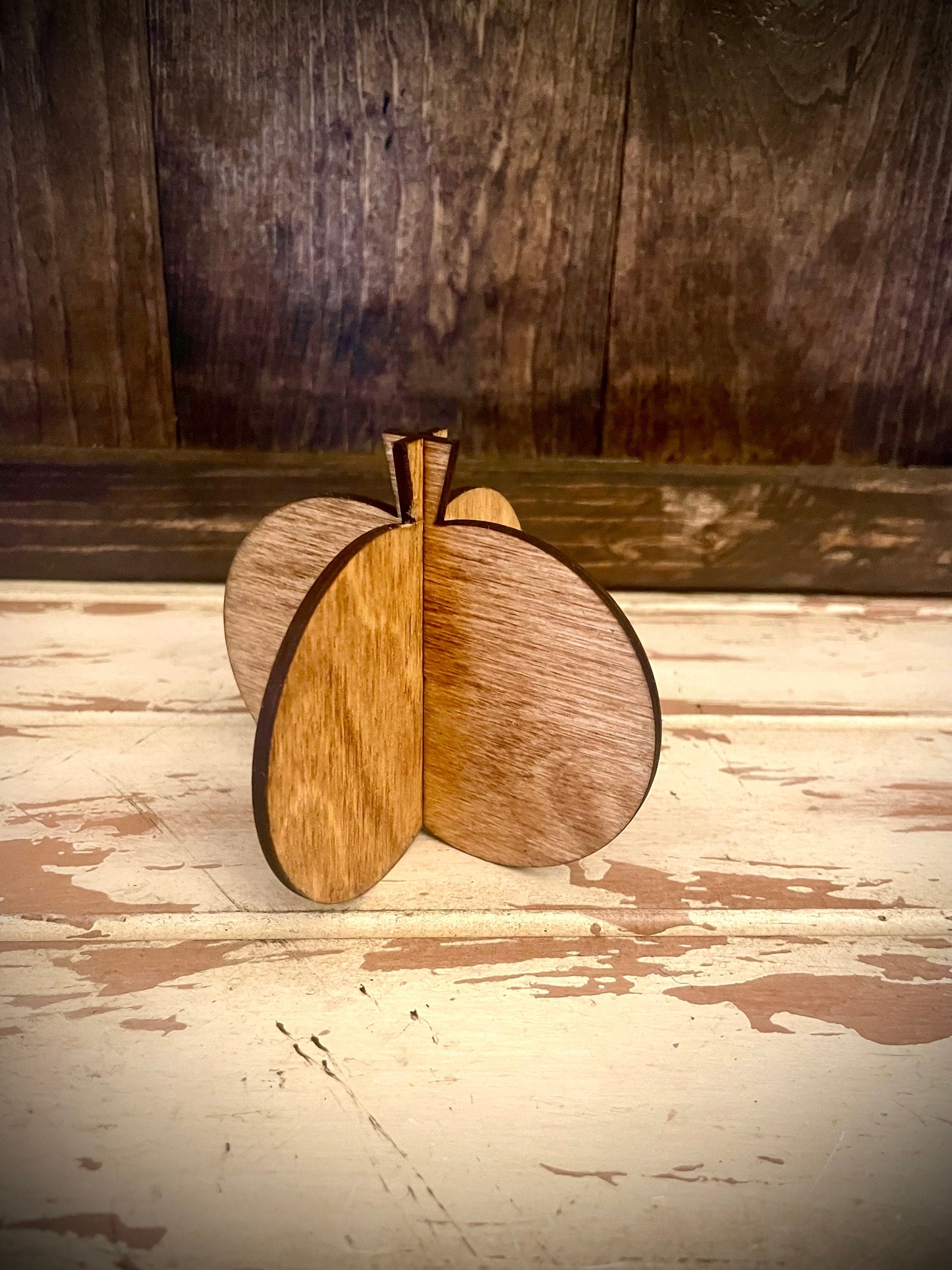 Fall Pumpkin Wood Tabletop Decor | Thanksgiving & Halloween | 7 Sizes, 12 Finishes