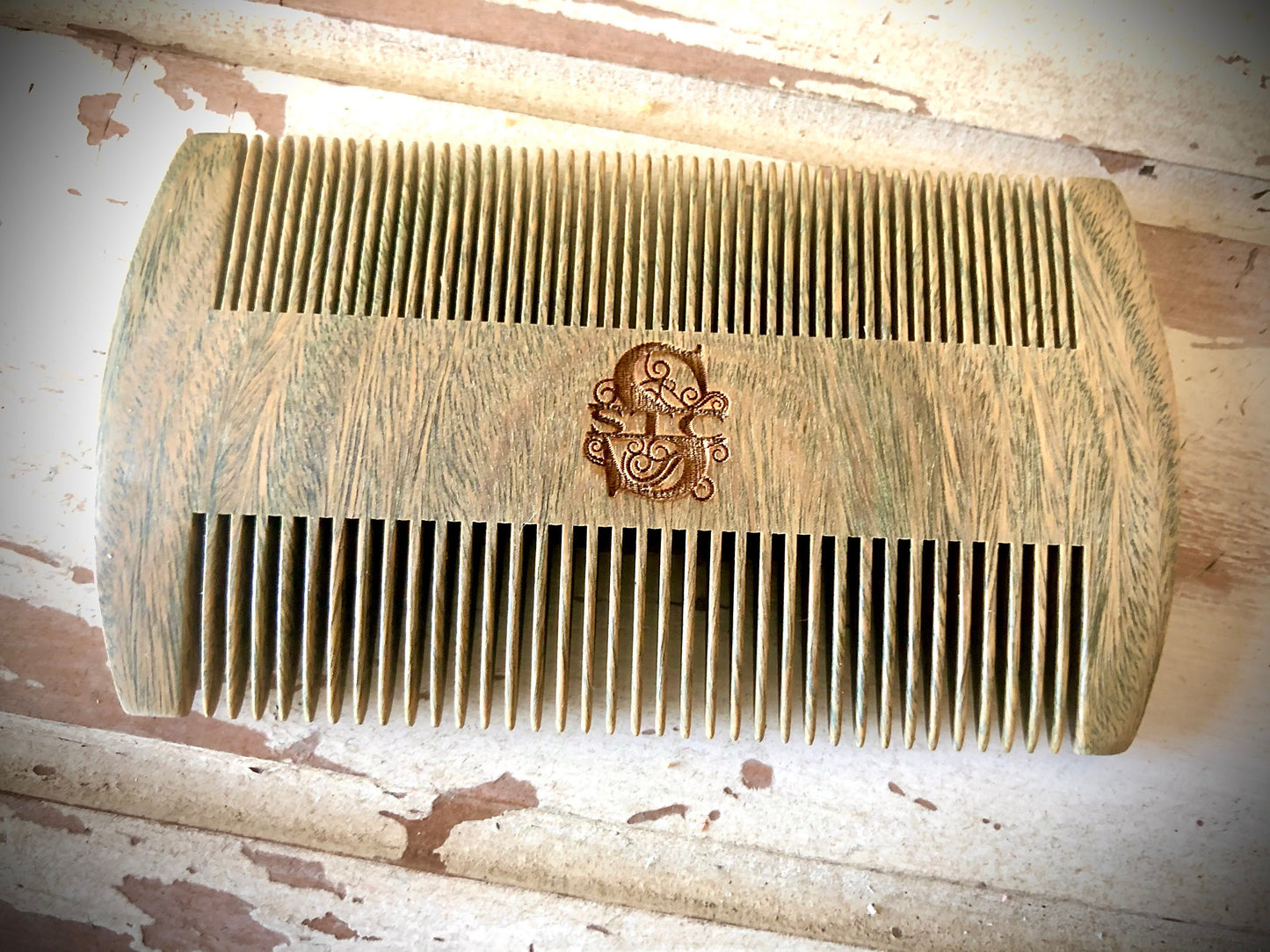 Custom Engraved Wood Beard Comb | Father's Day Gift for Dad or Husband
