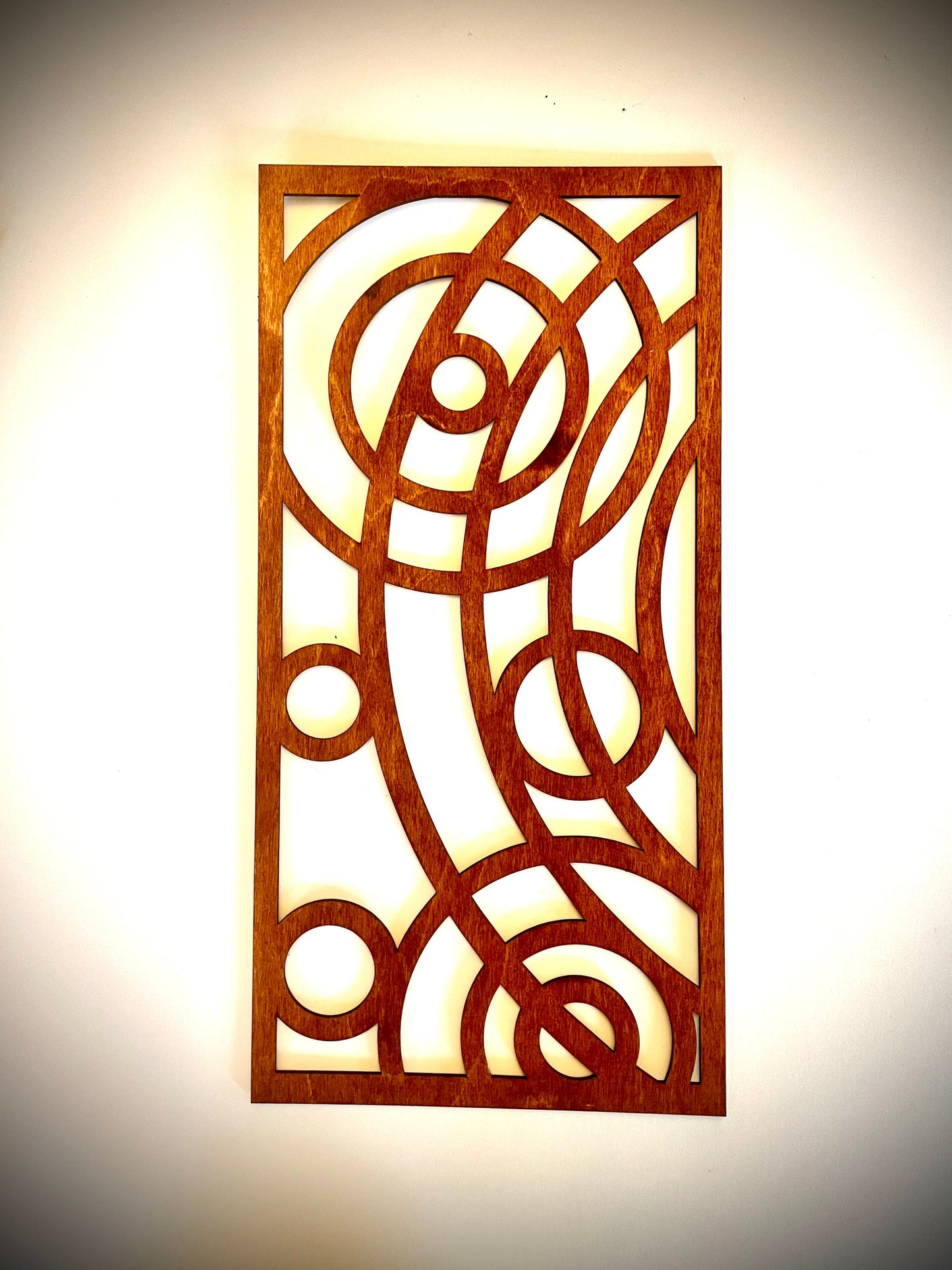 Boho Modern Art Deco Art Deco Circles wood wall art, 2 panel in multiple sizes and finishes, decor wall art original-O