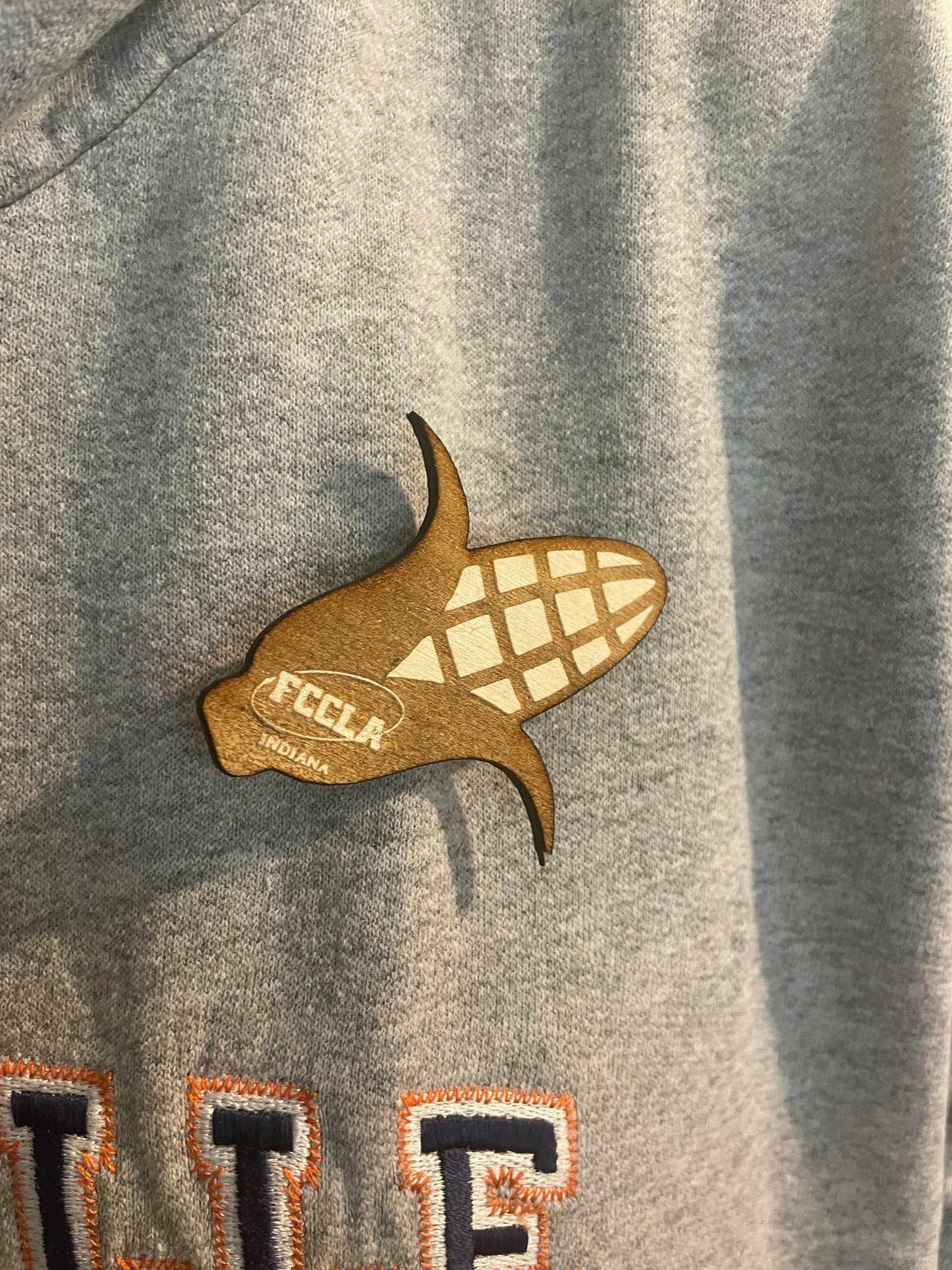 Custom Logo Wood Lapel Pin | Corporate, Club & Team | Personalized