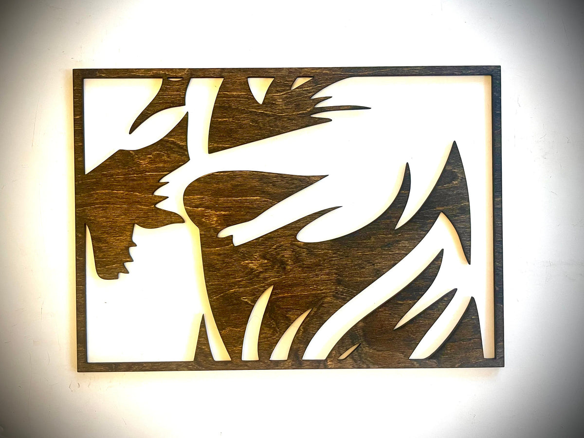 Grizzly Bear Wood Wall Art | 3-Panel Set | Multiple Finishes