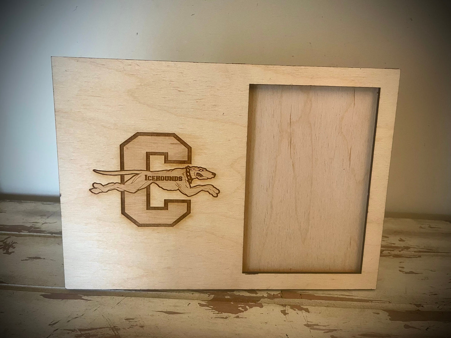Custom Team & Corporate Logo Wood 4x6 Photo Frame | Portrait or Landscape