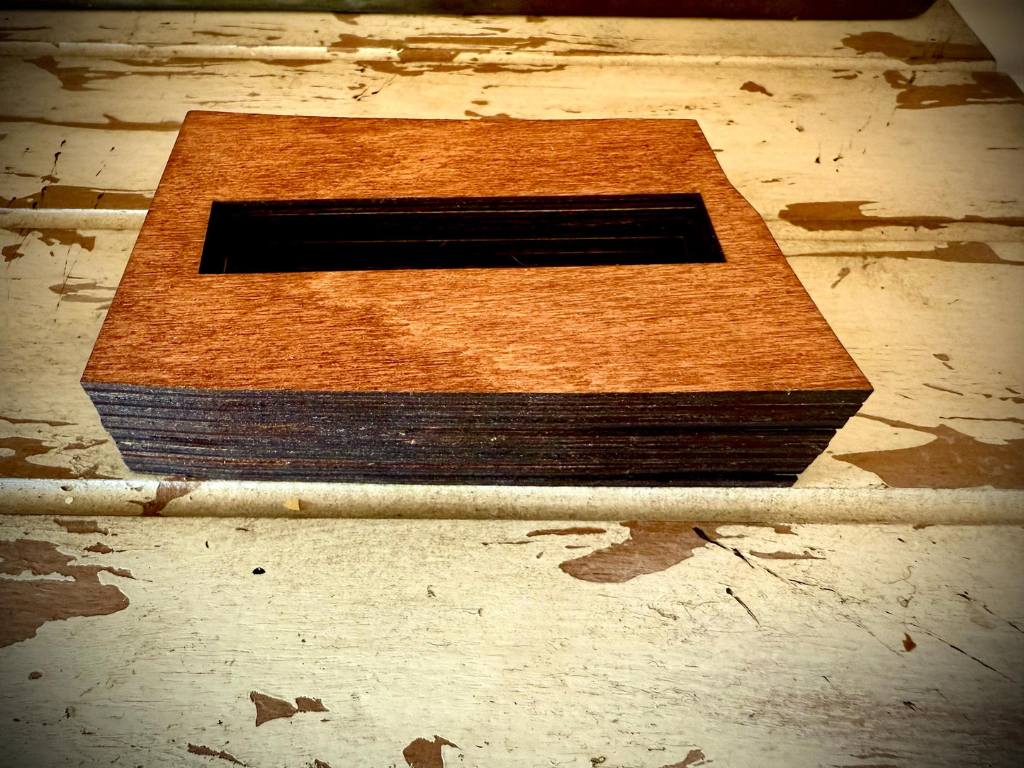 North Dakota Wood Business Card Holder | 12 Finishes | Office Gift