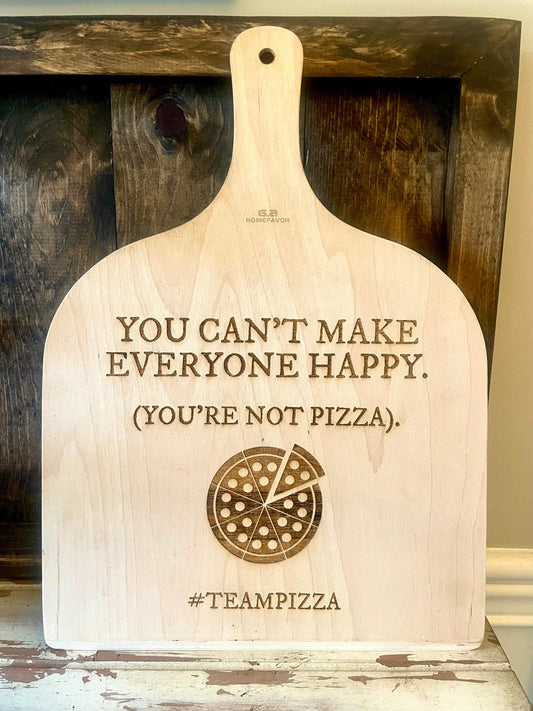 Custom Engraved Pizza Peel | Funny Pizza Quote | Pizza Lover Gift