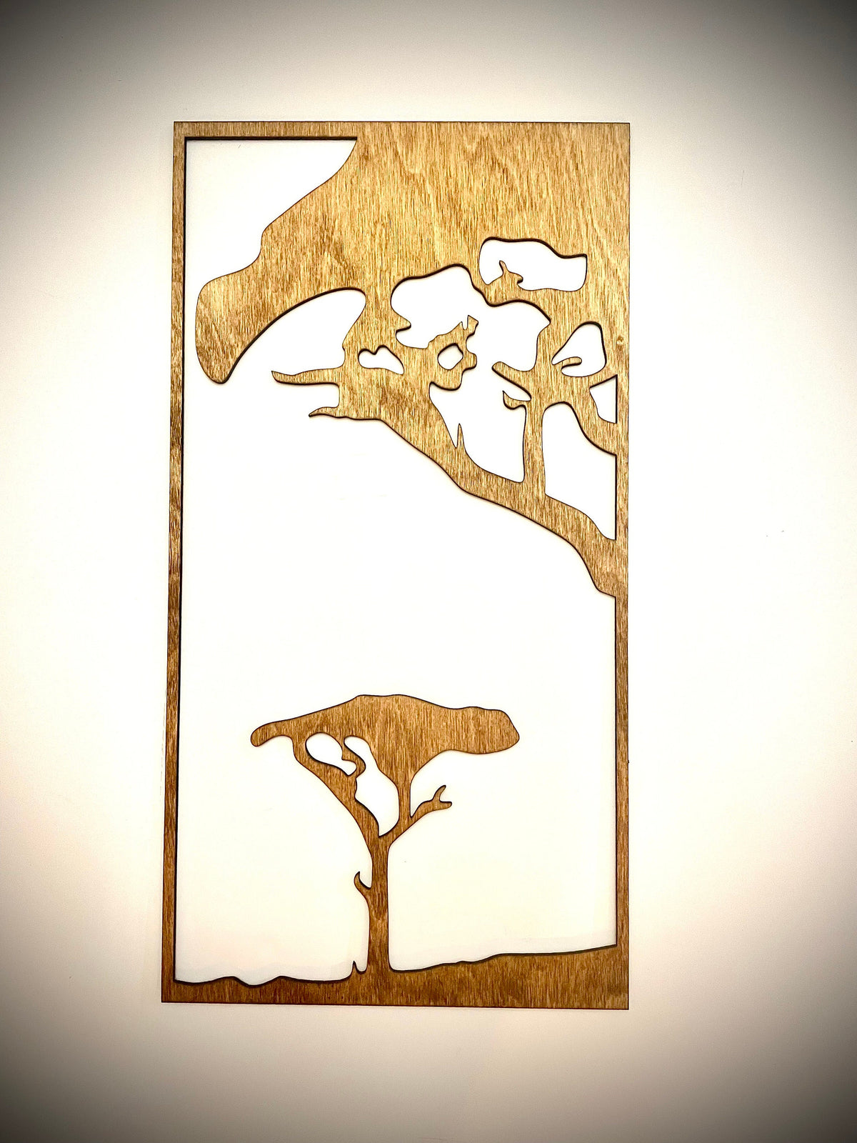 Elephant at Tree of Life Wood Wall Art | 3-Panel Set | Multiple Sizes & Finishes