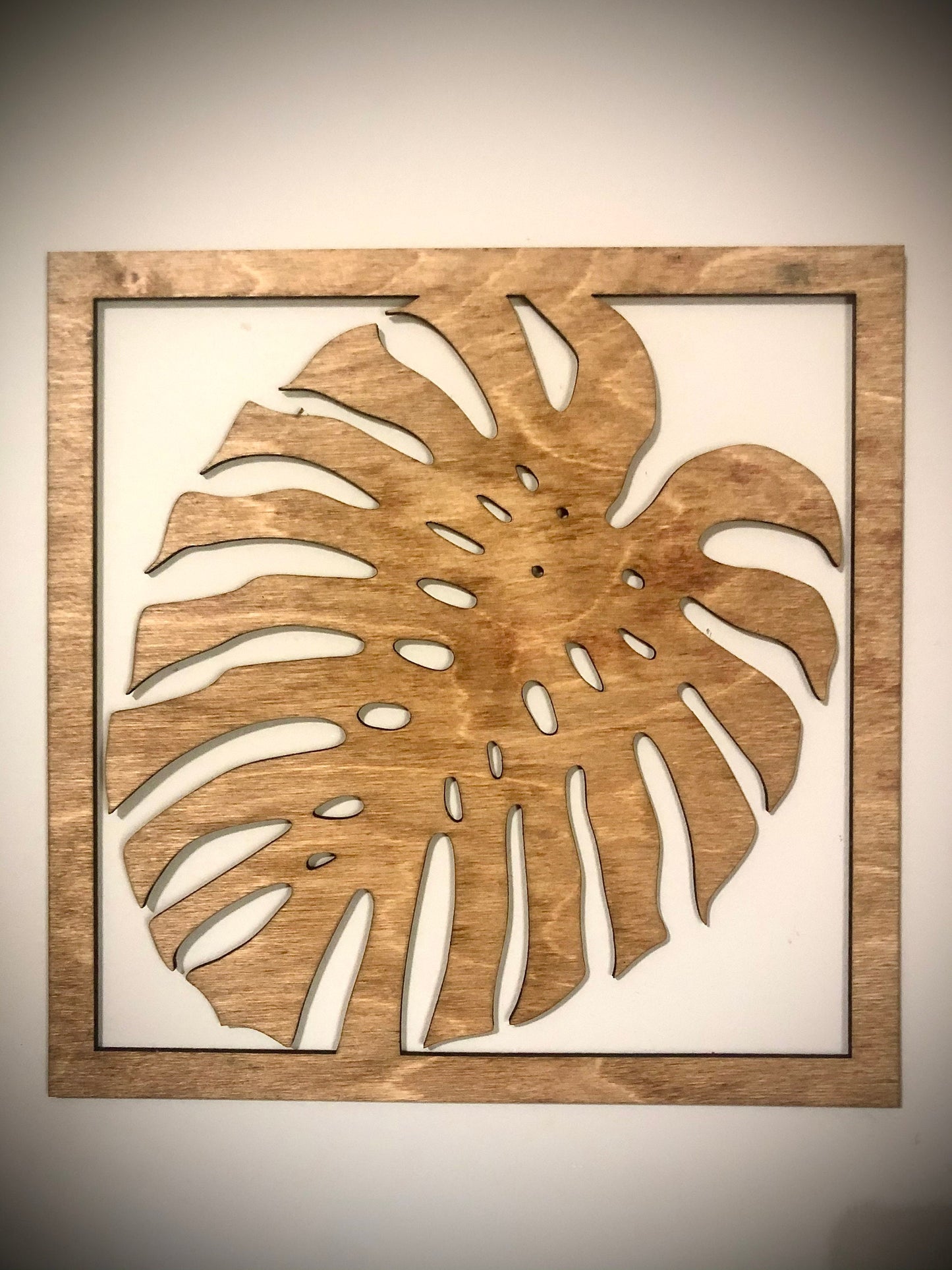 Tropical Leaf Wood Wall Art | 3-Panel Set | Multiple Sizes & Finishes
