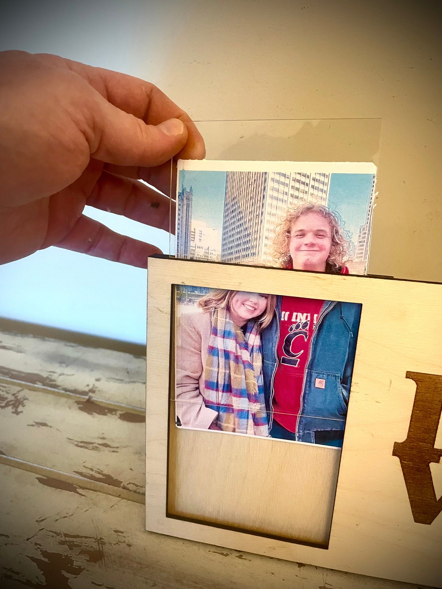 Wood LOVE 4x6 Photo Frame | Portrait or Landscape | Engagement & Wedding Gift
