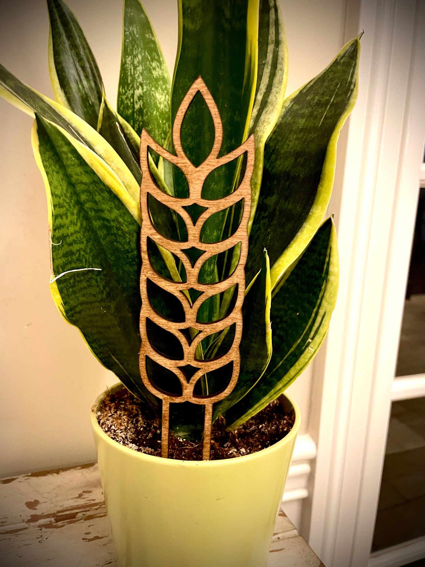 Boho Indoor Plant Trellis | Leaves | Multiple Sizes & Finishes | Style E