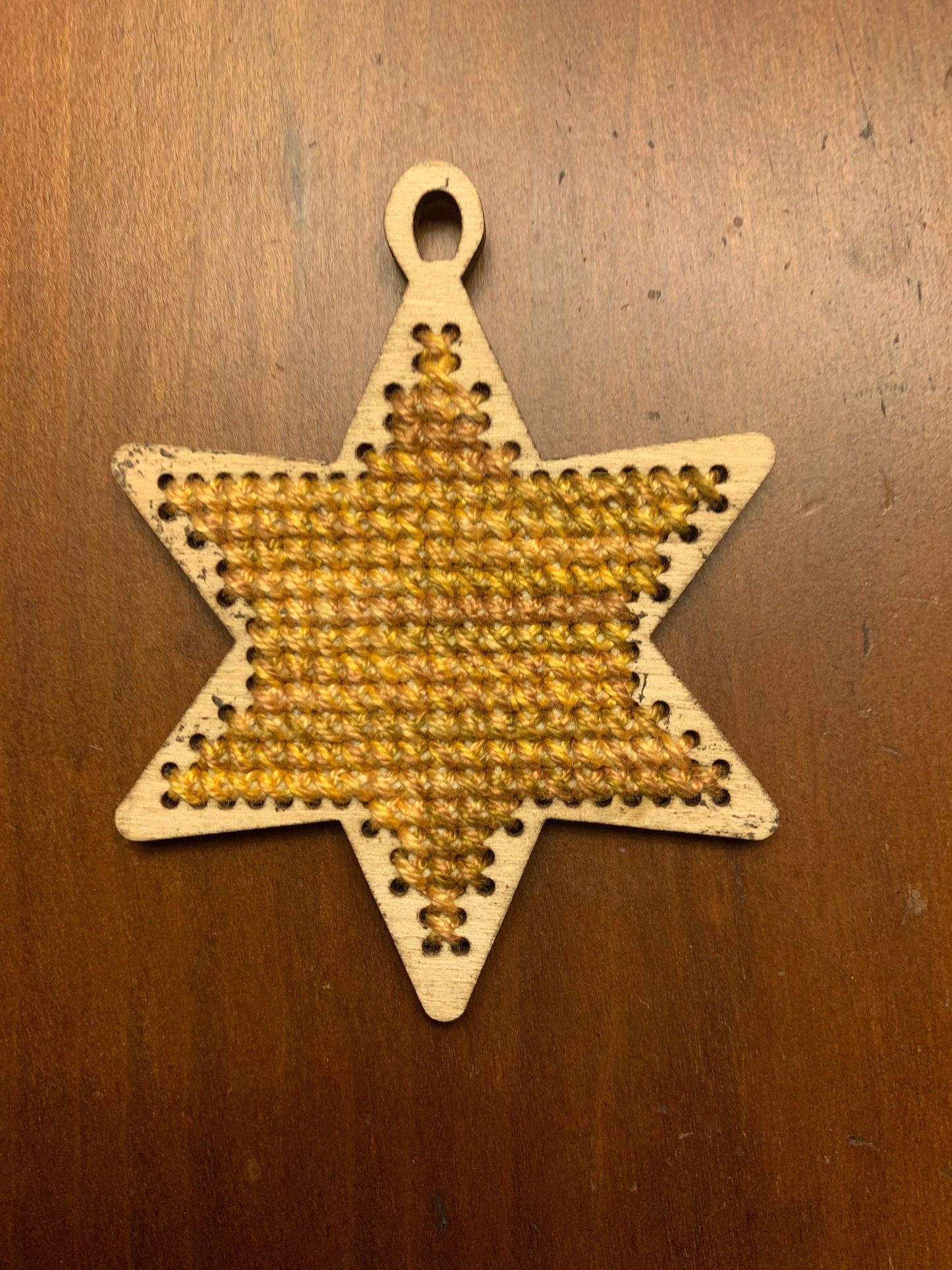 Cross Stitch Star Christmas Ornament Wood Blanks | Assorted Quantities