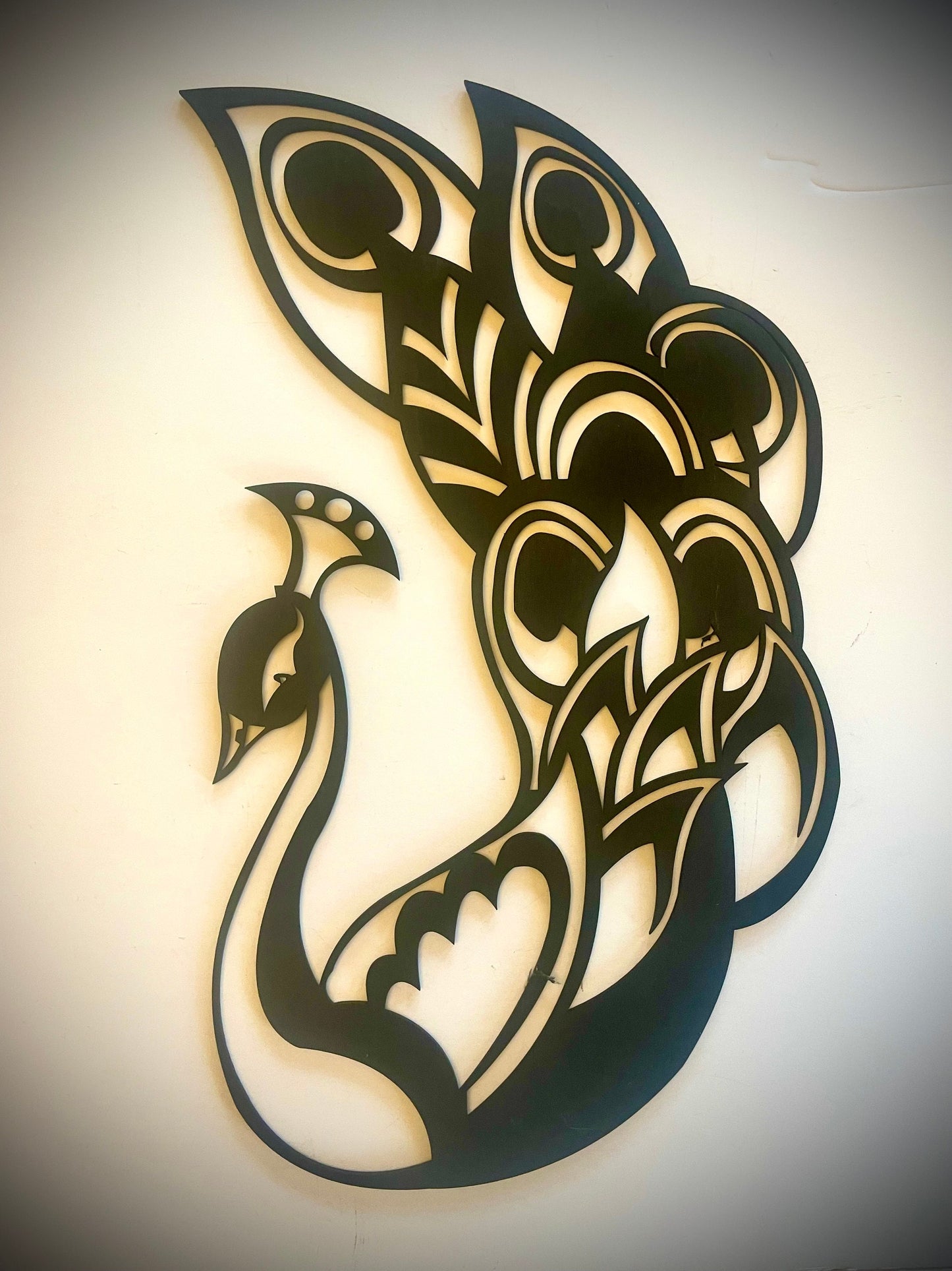 Boho Modern Peacock Wood Wall Art | 2-Panel Set | Multiple Sizes & Finishes