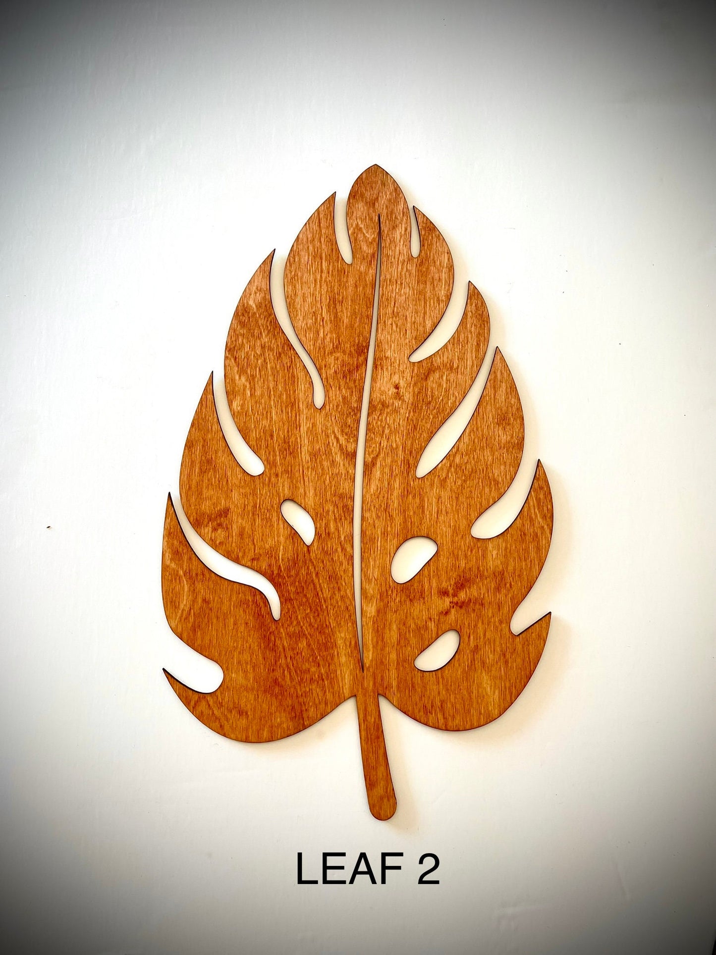 Monstera Leaf Wood Wall Art | 3-Panel Set | Multiple Finishes