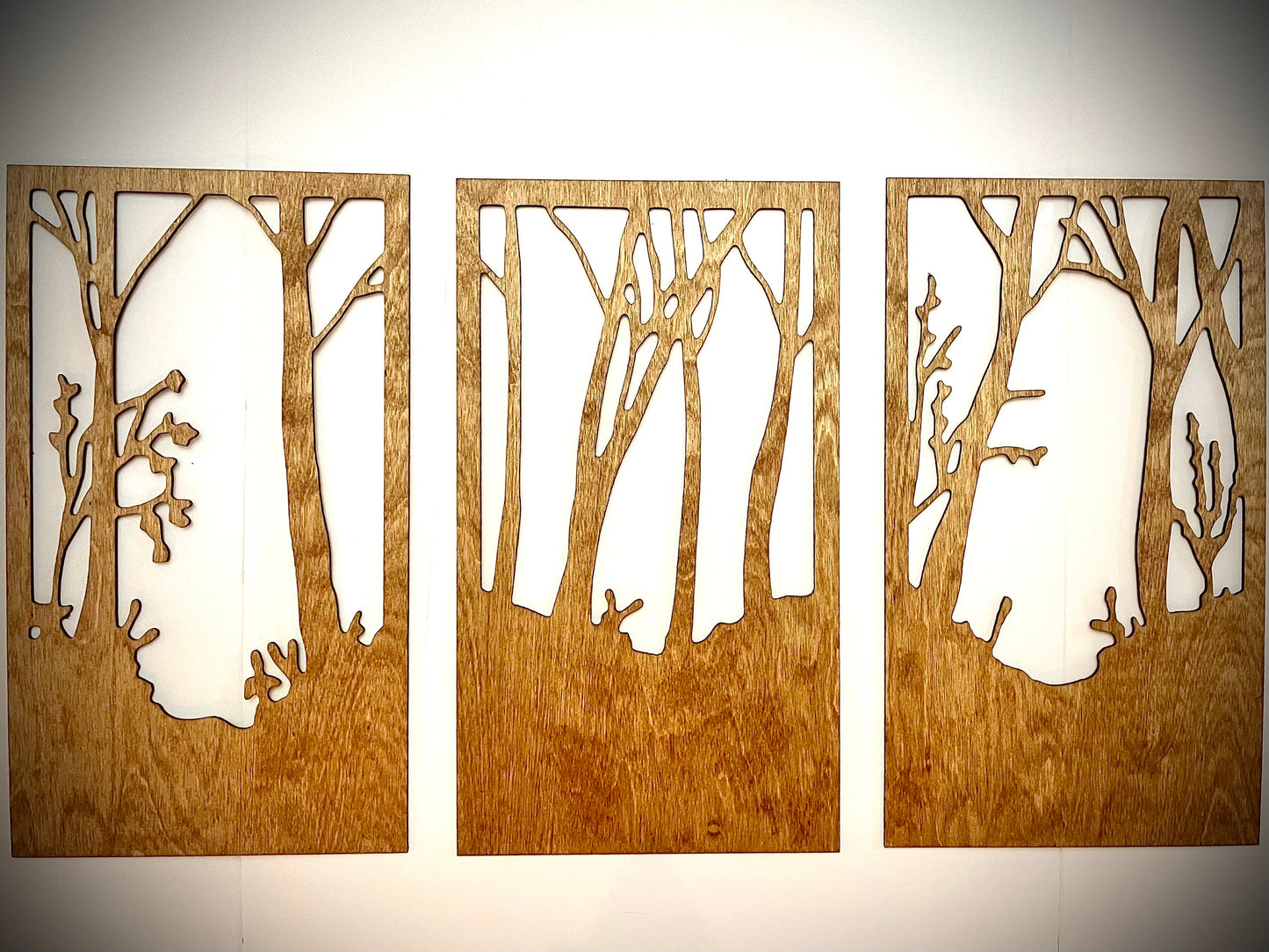 Tree Landscape Wood Wall Art | 3-Panel Set | Multiple Sizes & Finishes