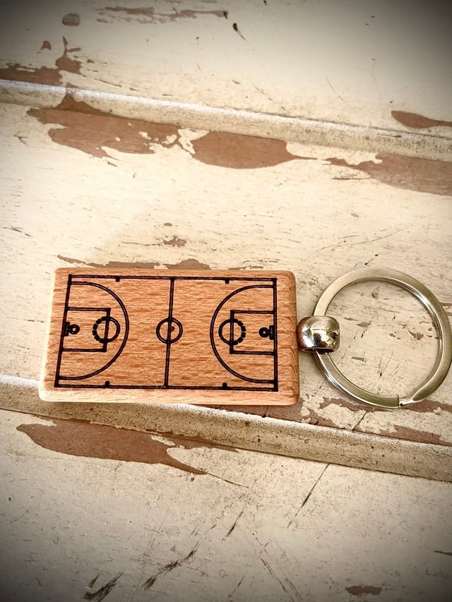Custom School Mascot & Logo Wood Keychain | Laser Engraved | High School & College