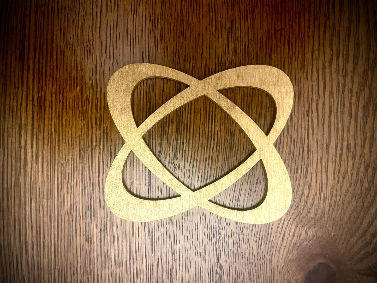 Mid Century Modern Atomic Circles Wood Drawer Knob & Pull | Set of 2 | 15 Finishes | Set AH