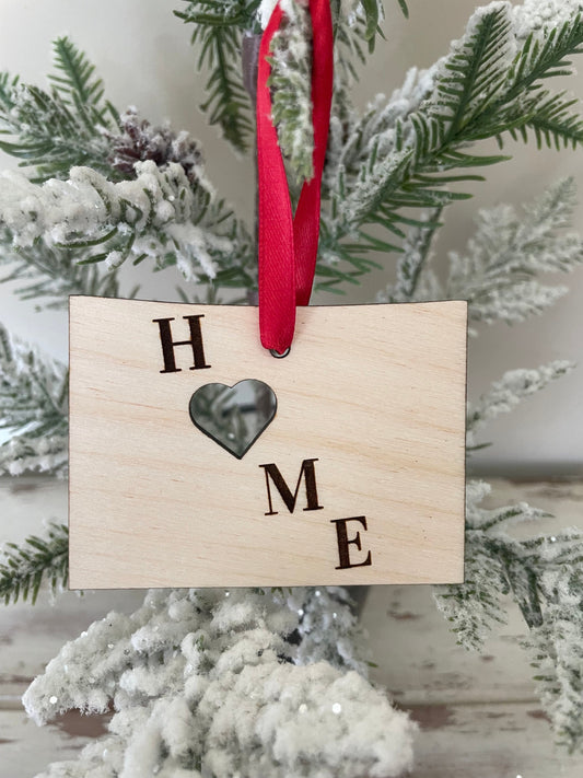 Colorado HOME Wood Ornament & Gift Tag | 12 Finishes | State Pride Gift