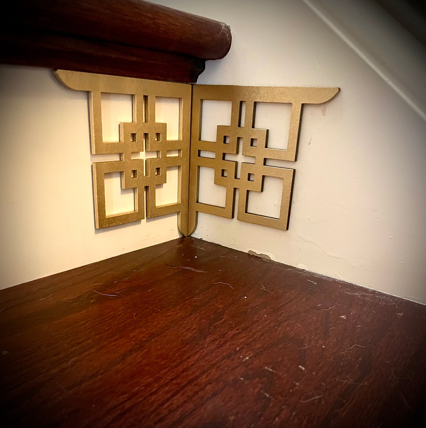 Art Deco art deco staircase corner accents / embellishments (set of 4) available in multiple finishes-style I