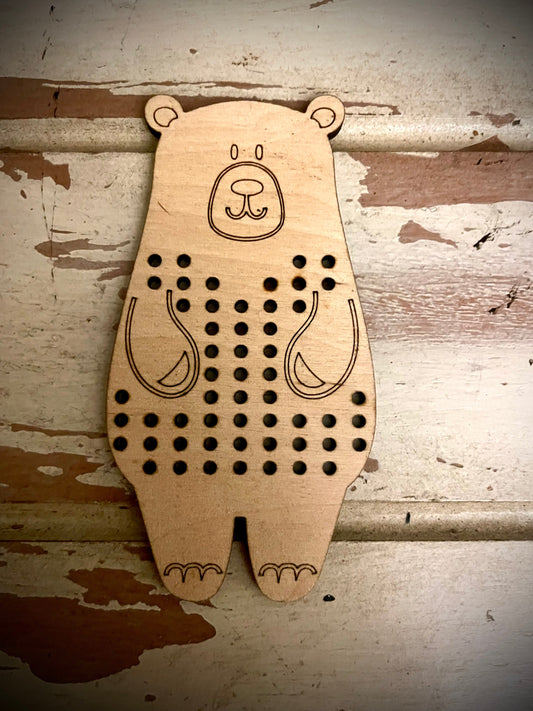Cross Stitch Bear Wood Blanks | Assorted Quantities