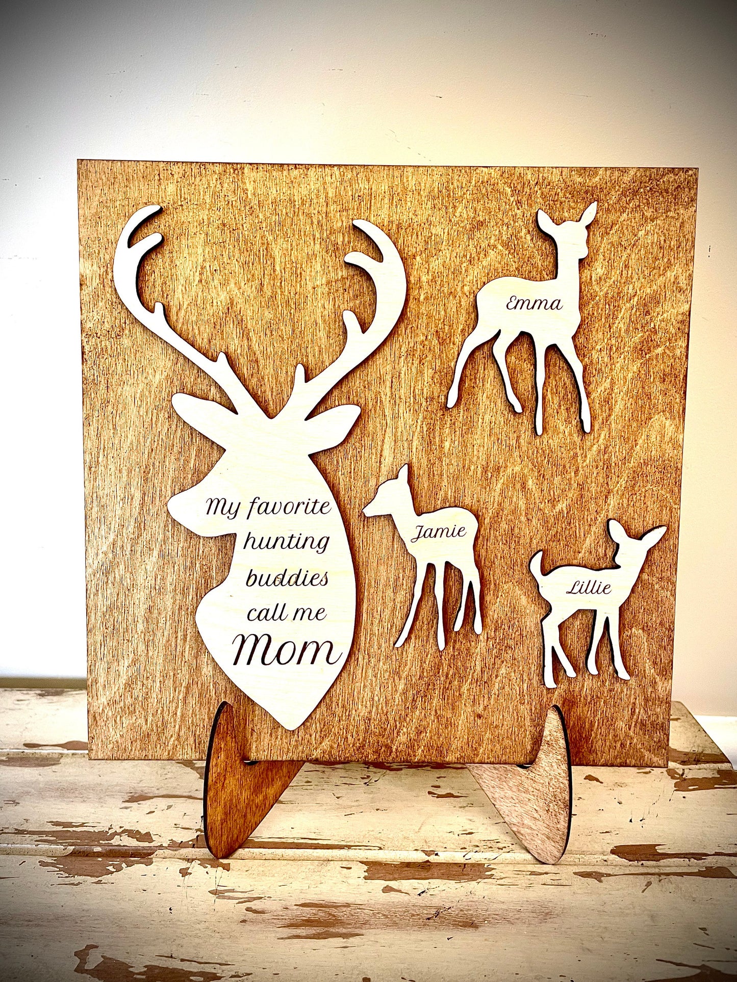 Custom Hunting Wood Plaque | Mother's Day, Birthday & Christmas Gift