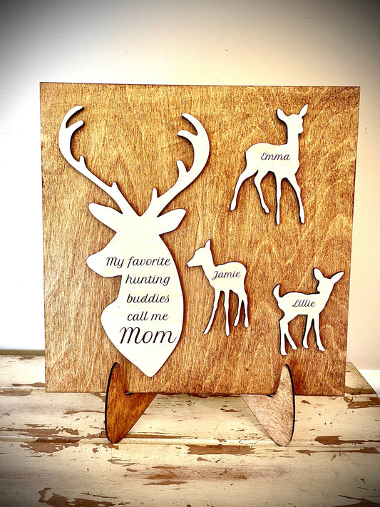 Custom Hunting Wood Plaque | Mother's Day, Birthday & Christmas Gift