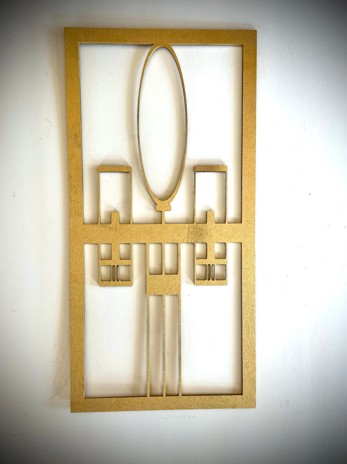 Boho Modern Art Deco Art Deco framed icons wood wall art, 3 panel in multiple sizes and finishes, Style - S