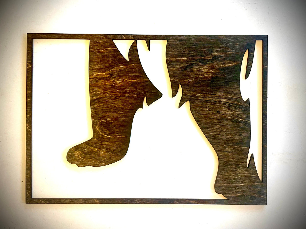 Grizzly Bear Wood Wall Art | 3-Panel Set | Multiple Finishes