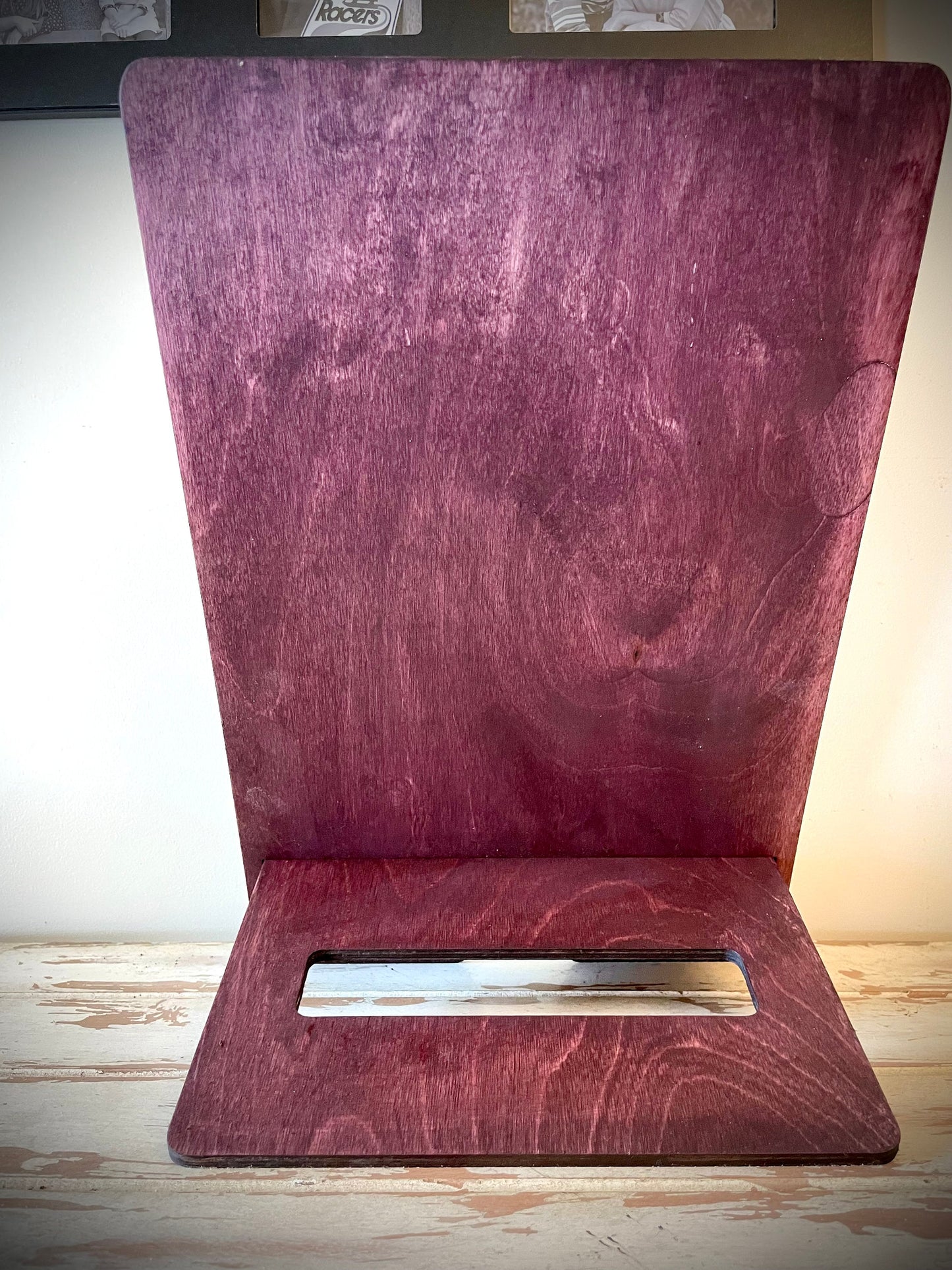 Wood Book & Cookbook Stand | Tablet & iPad Stand | 2 Sizes, 12 Finishes