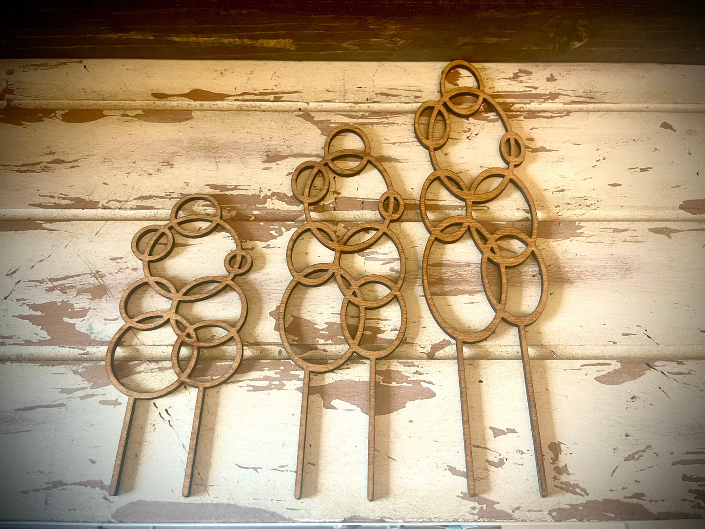 Boho Indoor Plant Trellis | Bubble Shapes | Multiple Sizes & Finishes