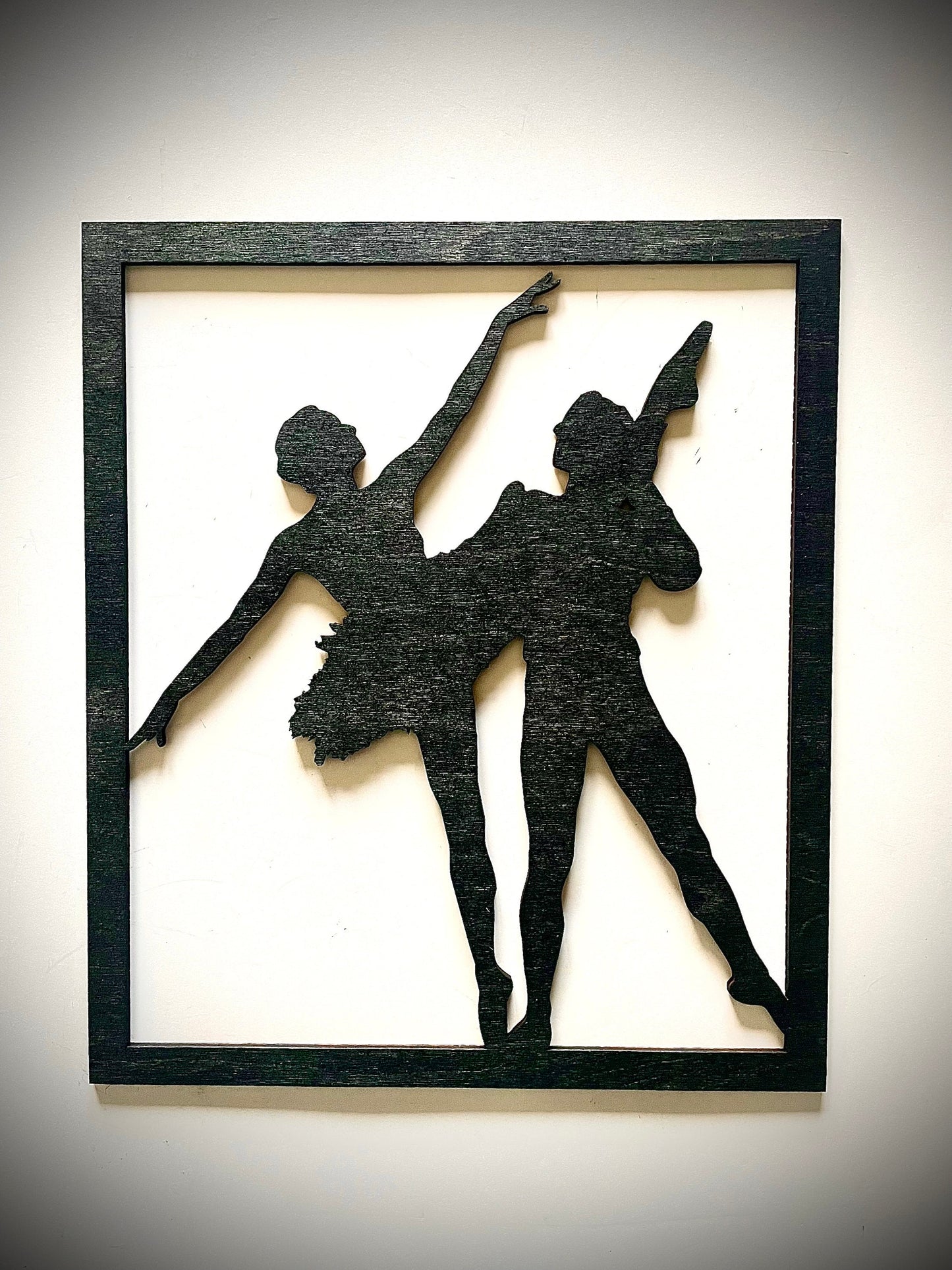 Ballerina Wood Wall Art | 4-Panel Set | 12 Finishes