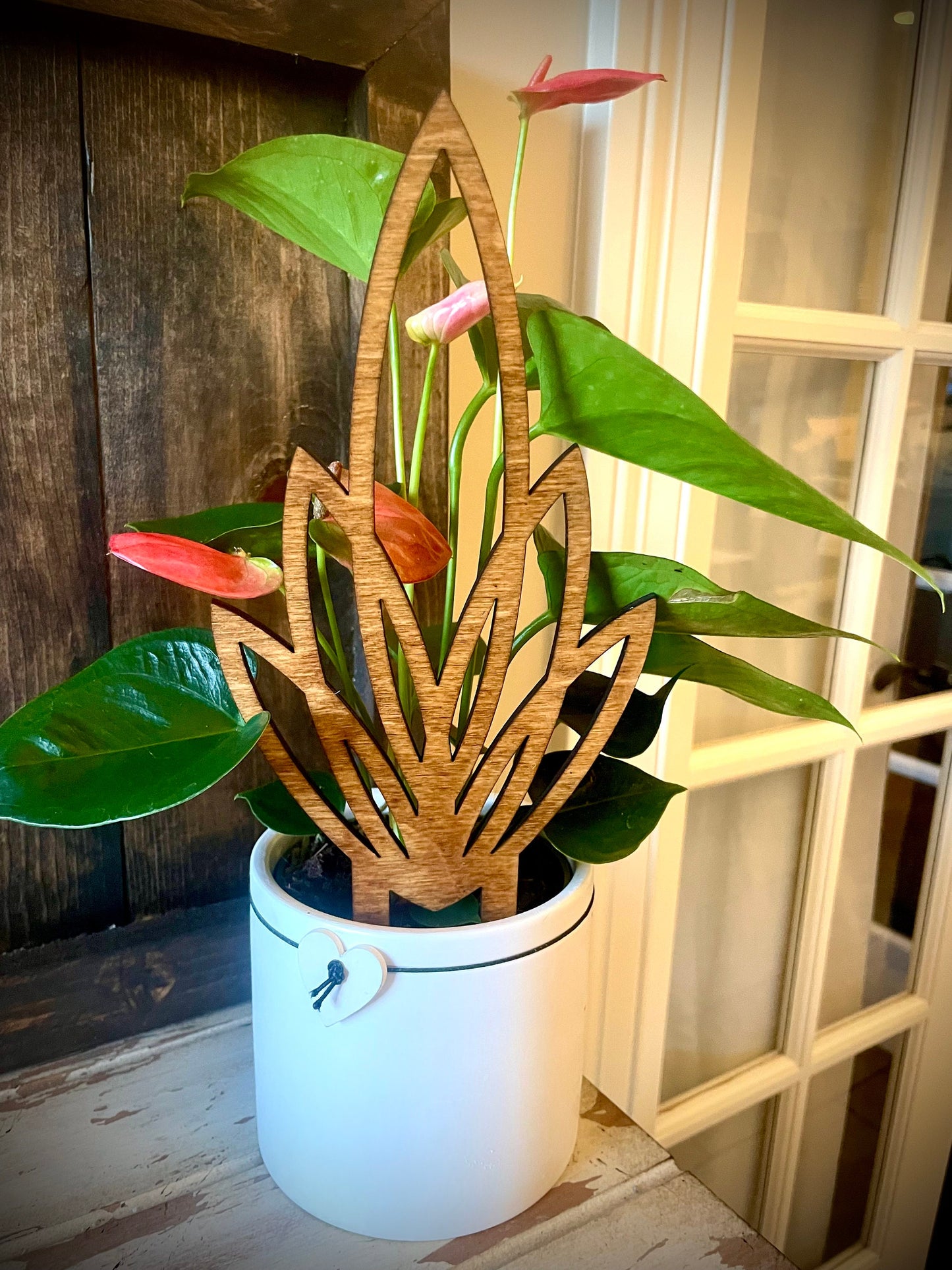 Boho Indoor Plant Trellis | Lotus Flower | Multiple Sizes & Finishes